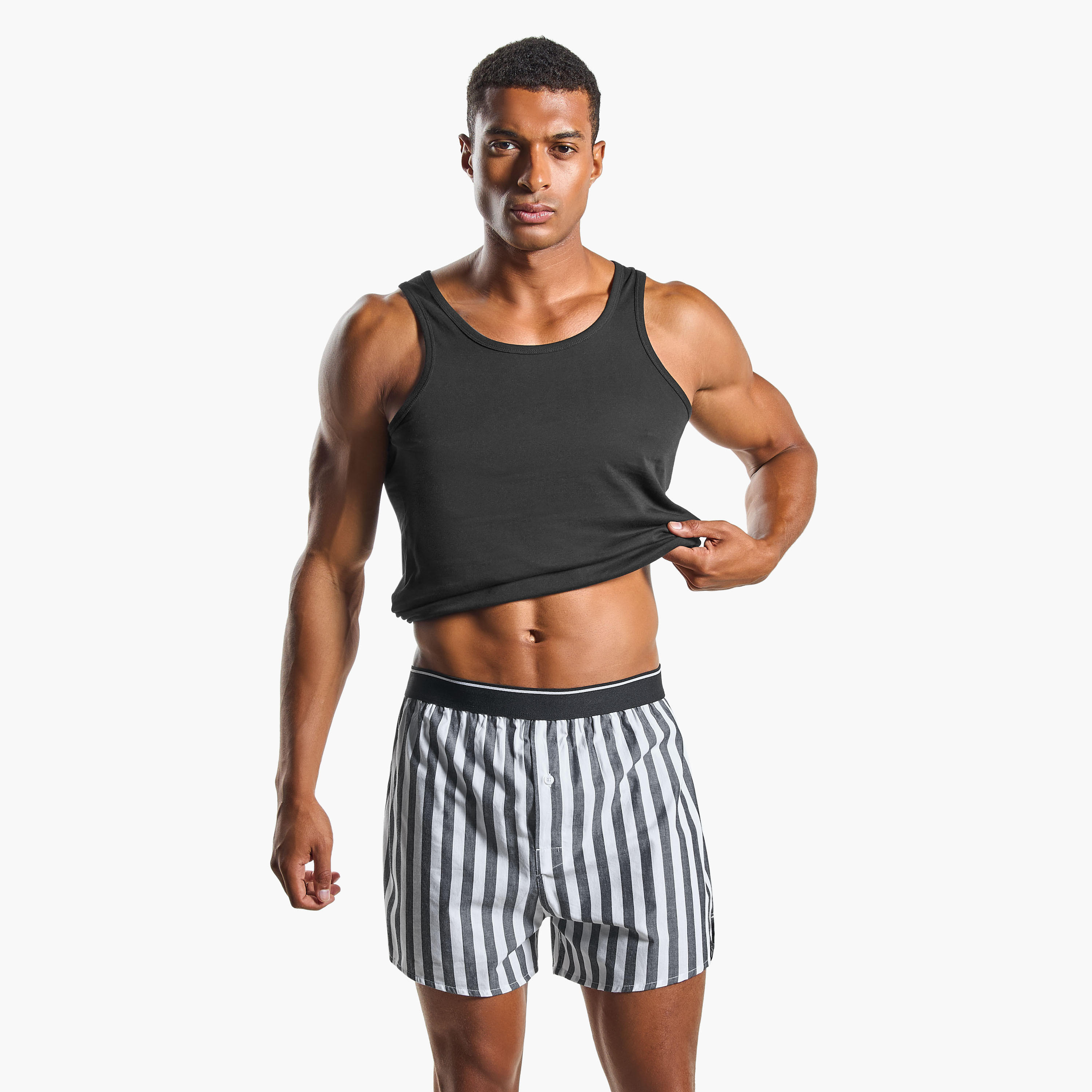 Set of 3 - Boxers with Elasticated Waist and Antibacterial Protection-men-clothing-innerwear-underwear-image-6