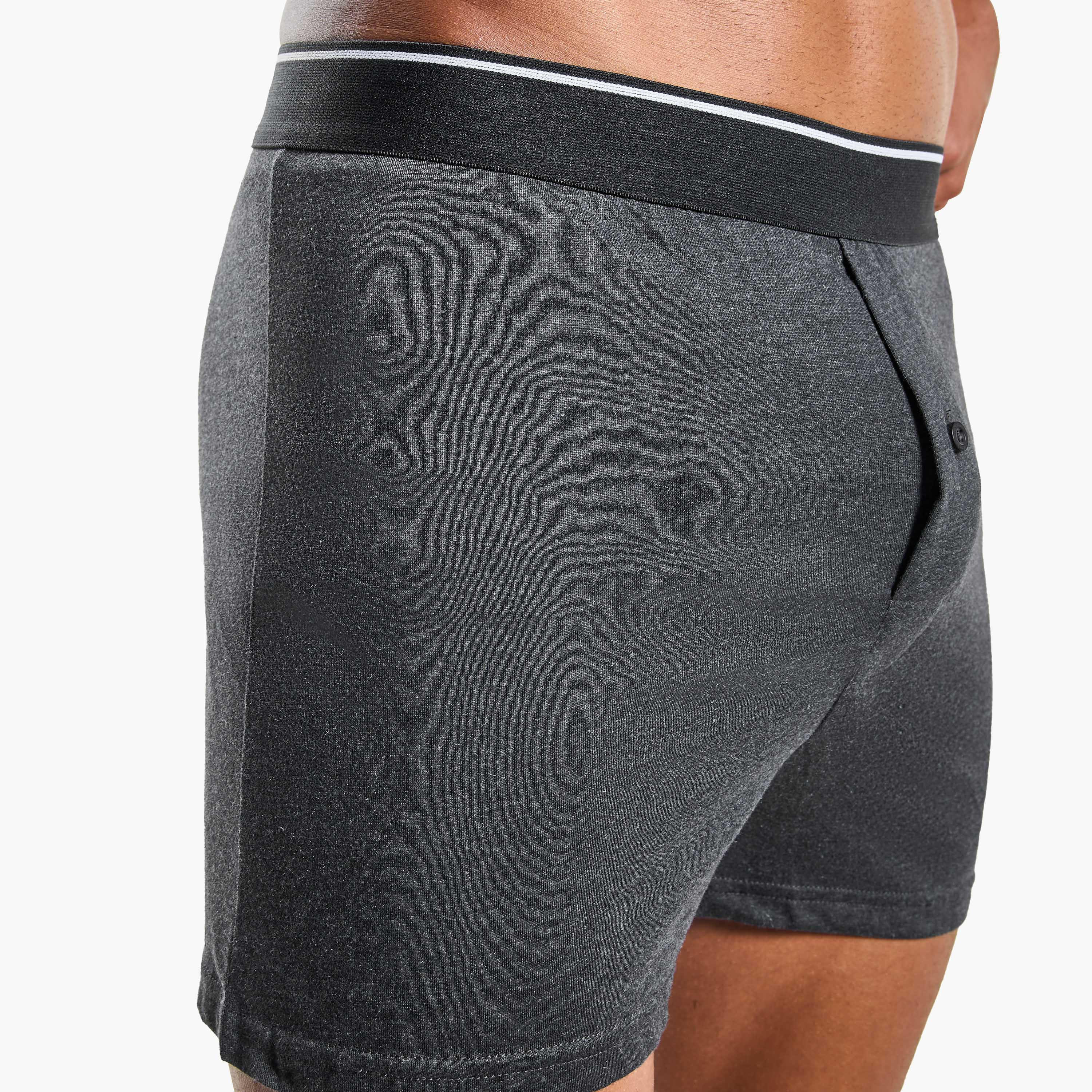 Set of 3 - Boxers with Elasticated Waistband and Antibacterial Protection-men-clothing-innerwear-underwear-image-7