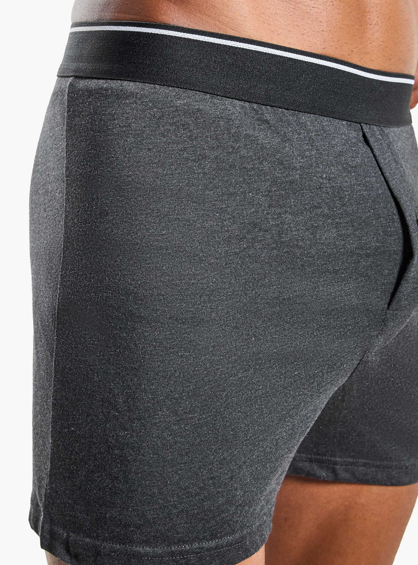 Set of 3 - Boxers with Elasticated Waistband and Antibacterial Protection-men-clothing-innerwear-underwear-image-7