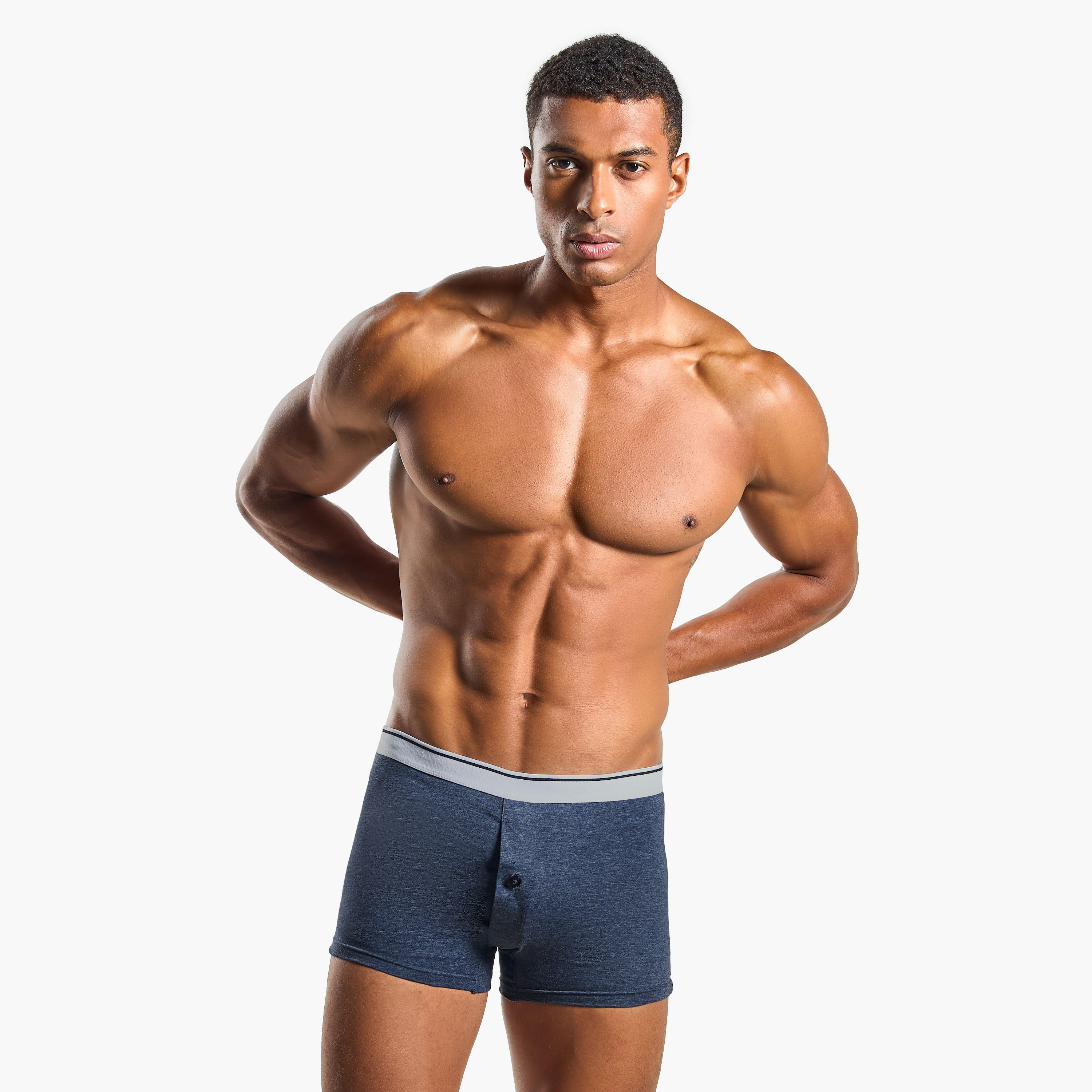 Set of 3 - Boxer Briefs with Elasticated Waistband and Antibacterial Protection-men-clothing-innerwear-underwear-image-3