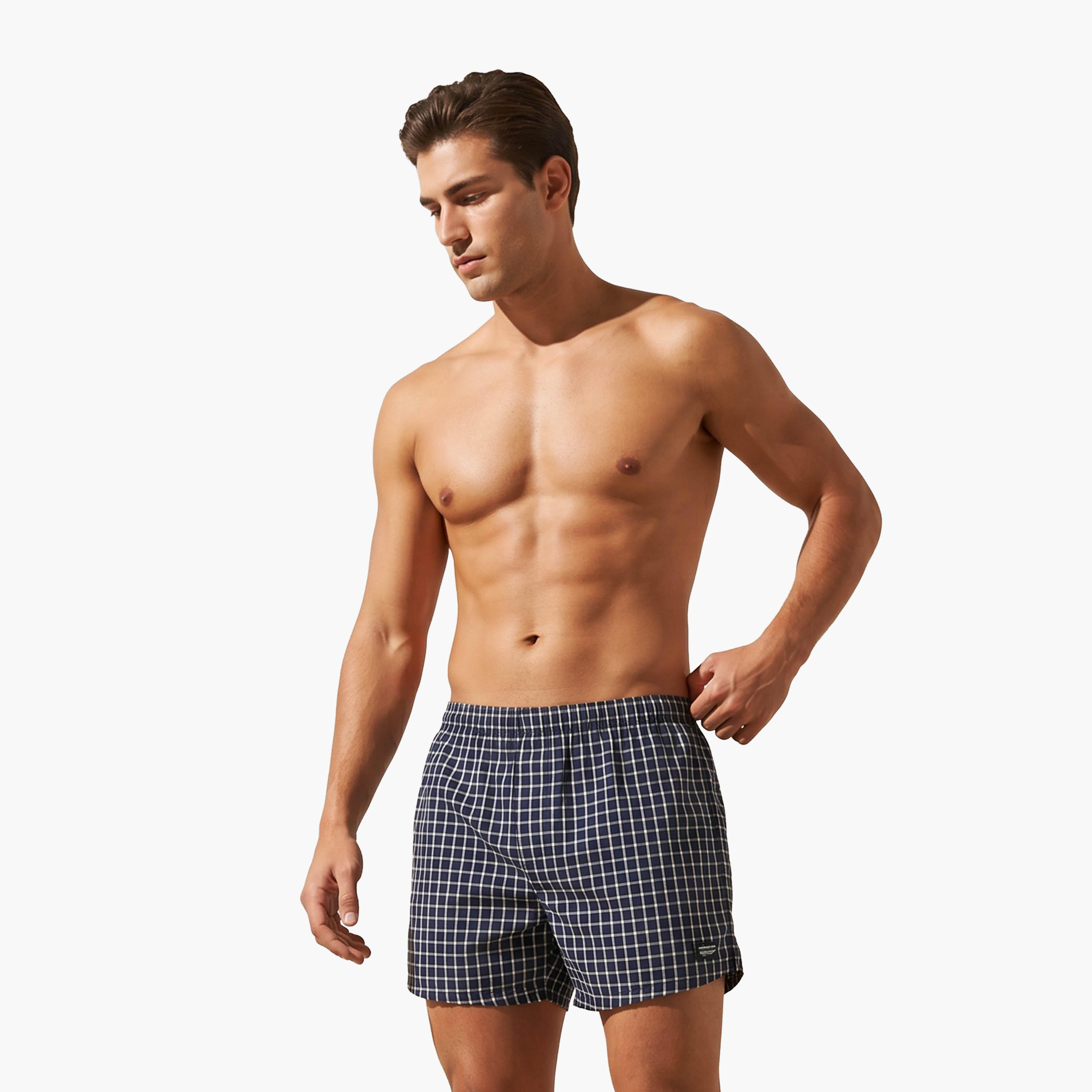 Set of 3 - Boxer Briefs with Elasticated Waistband and Antibacterial Protection-men-clothing-innerwear-underwear-image-4