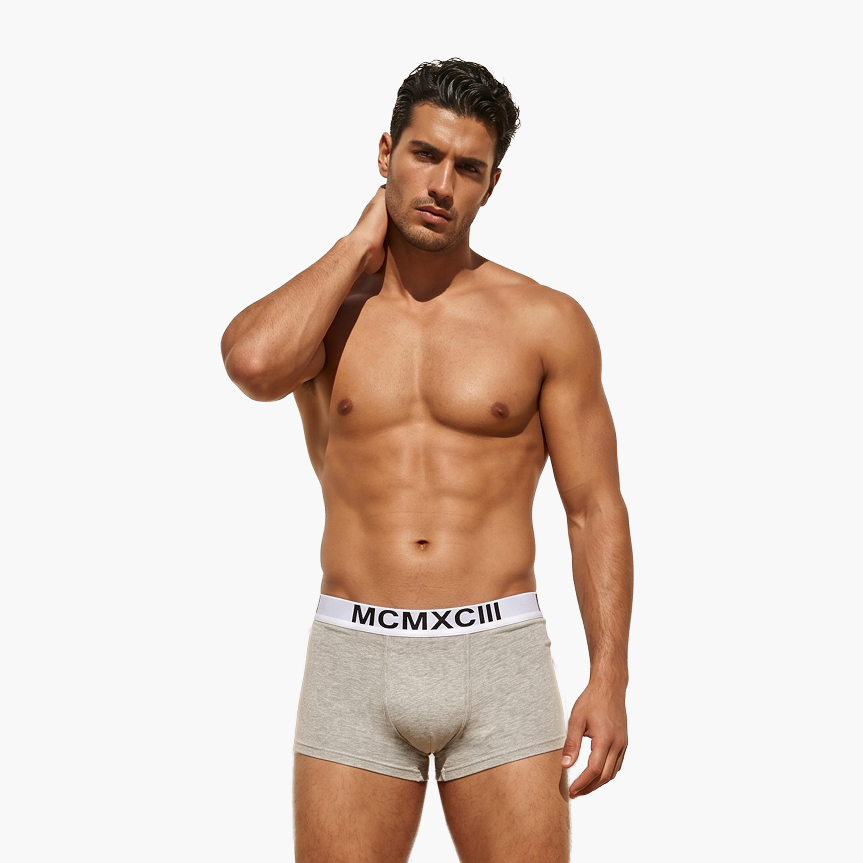 طقم سراويل ترانك 3 قطع بخصر مطّاطي وحماية من البكتيريا-men-clothing-innerwear-underwear-image-3