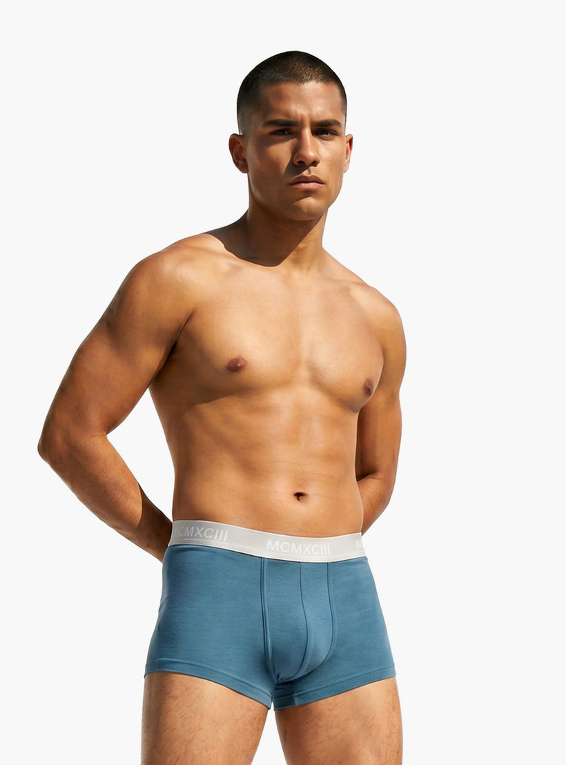 طقم سراويل ترانك 3 قطع بخصر مطّاطي وحماية من البكتيريا-men-clothing-innerwear-underwear-image-2