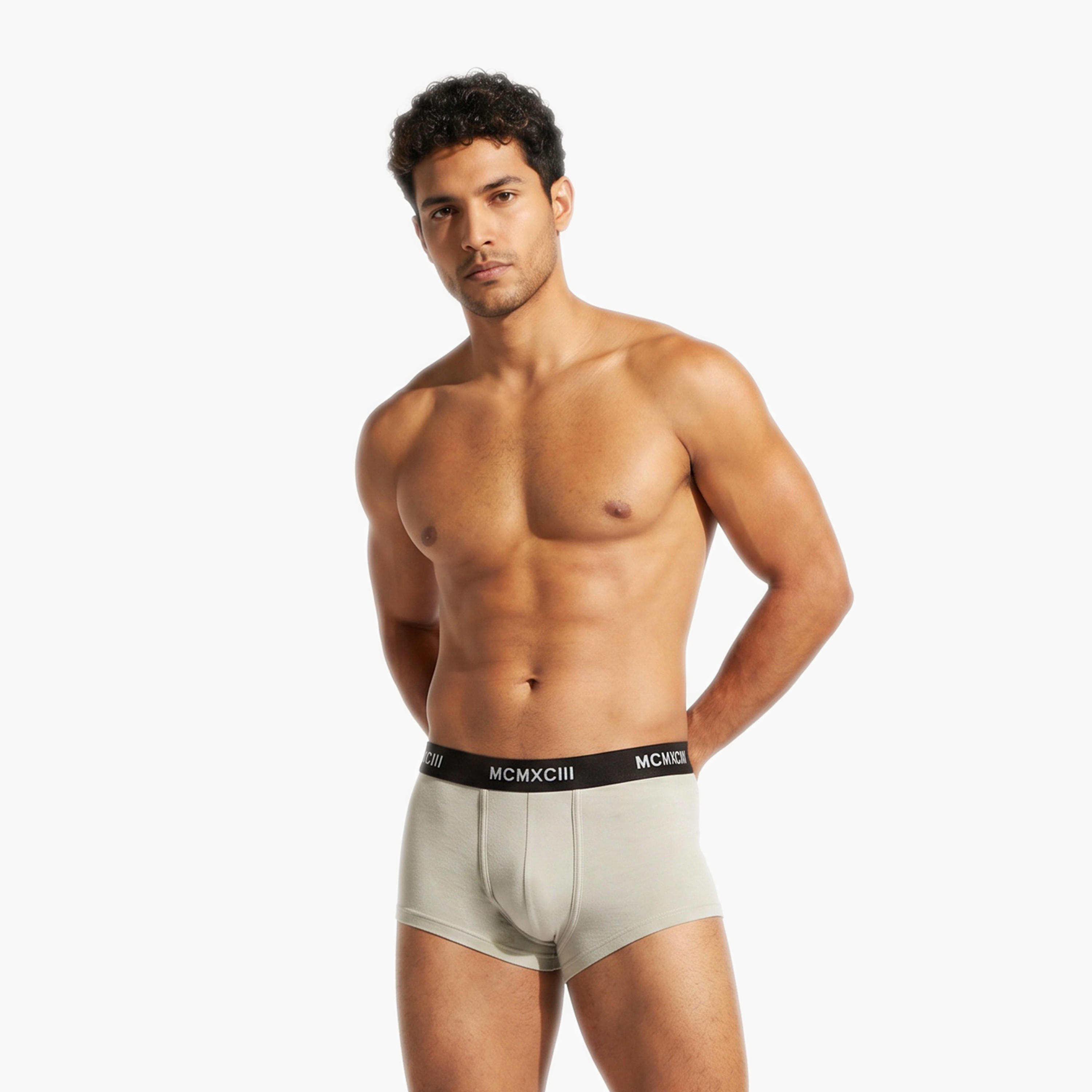 طقم سراويل ترانك 3 قطع بخصر مطّاطي وحماية من البكتيريا-men-clothing-innerwear-underwear-image-4
