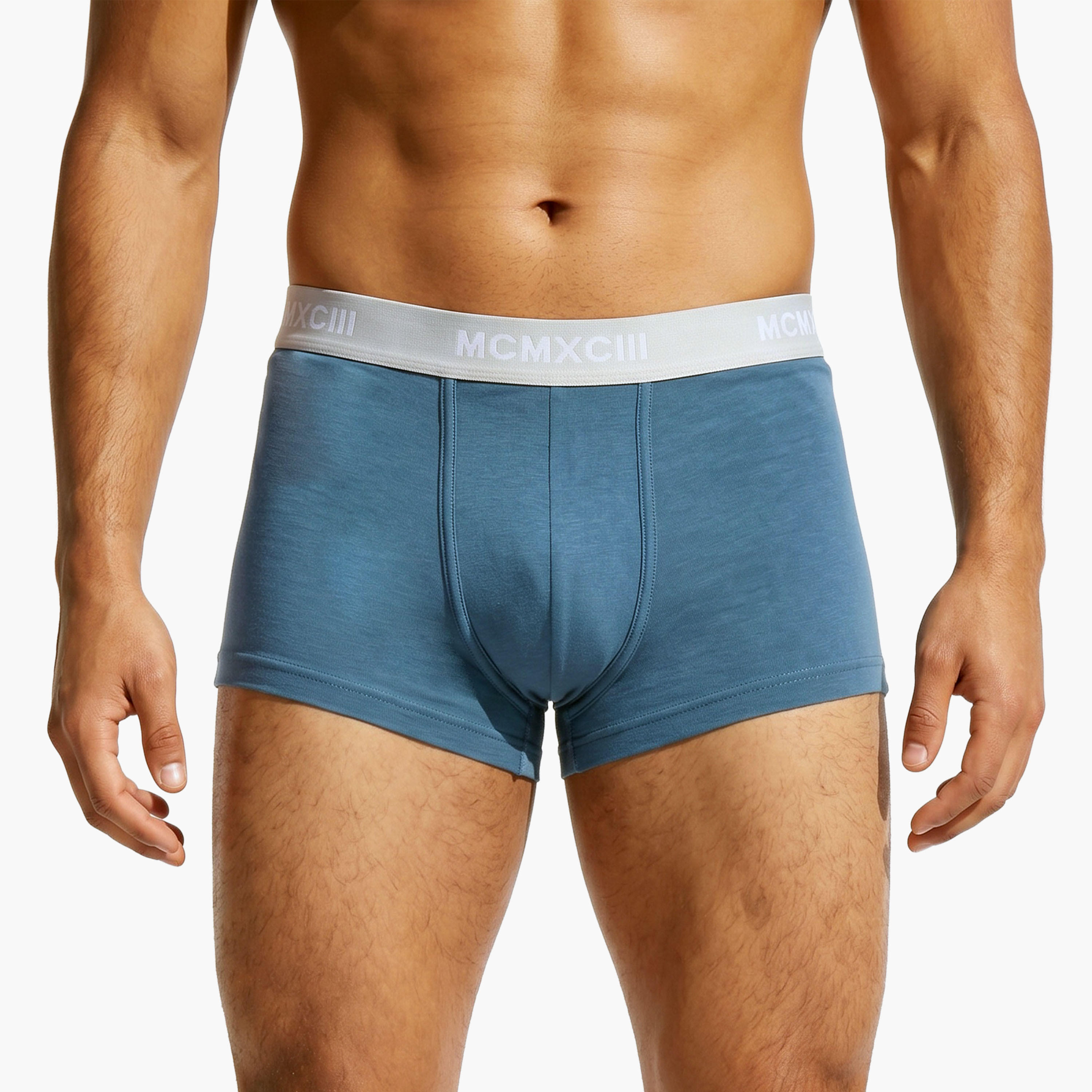 Set of 3 - Trunks with Elasticated Waistband and Antibacterial Protection-men-clothing-innerwear-underwear-image-5