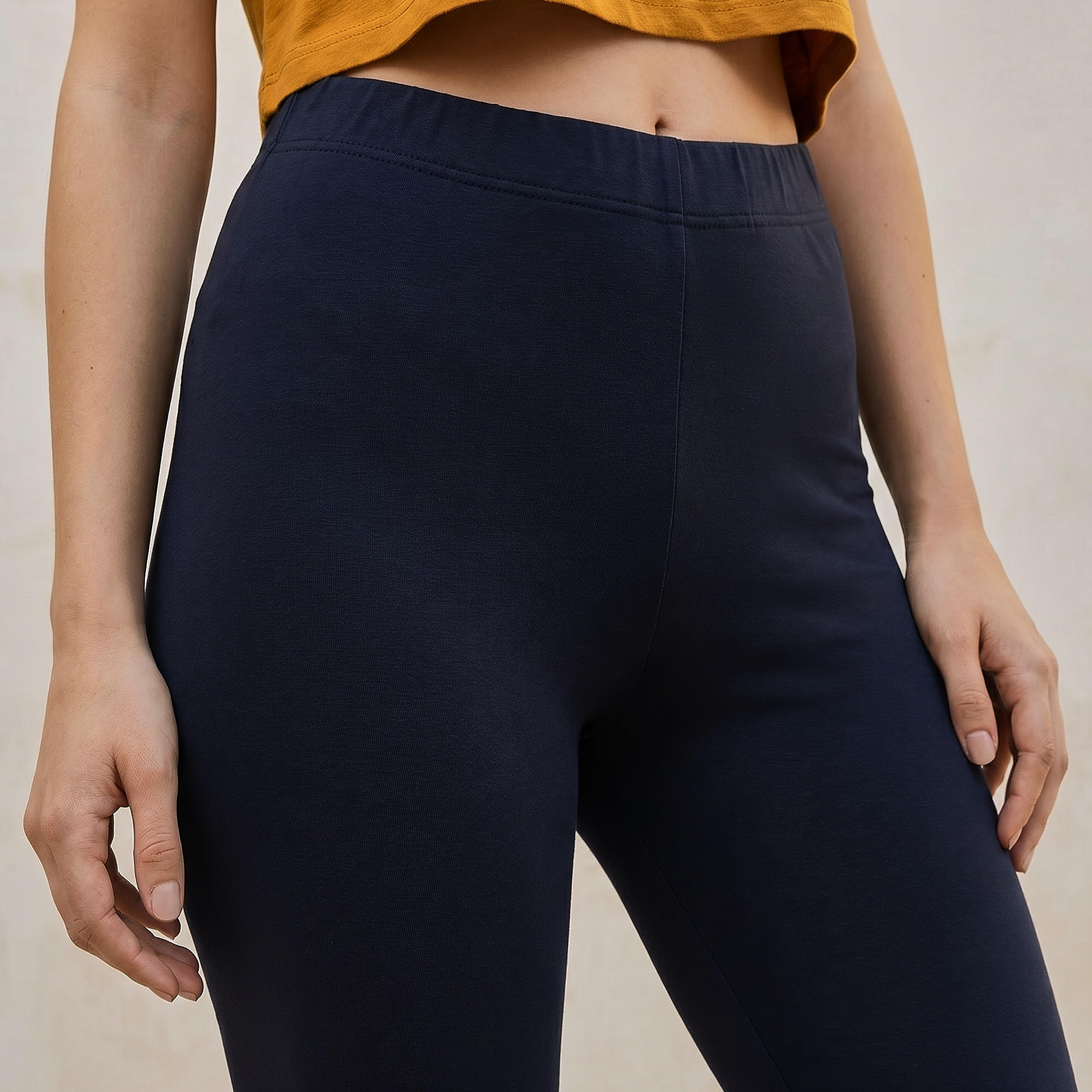 High Waist Cropped UltraStretch Cotton Leggings with FlexiComfort Waist-PROMO_SP_KSA_3_BUY2FORSAR49_130625-image-2