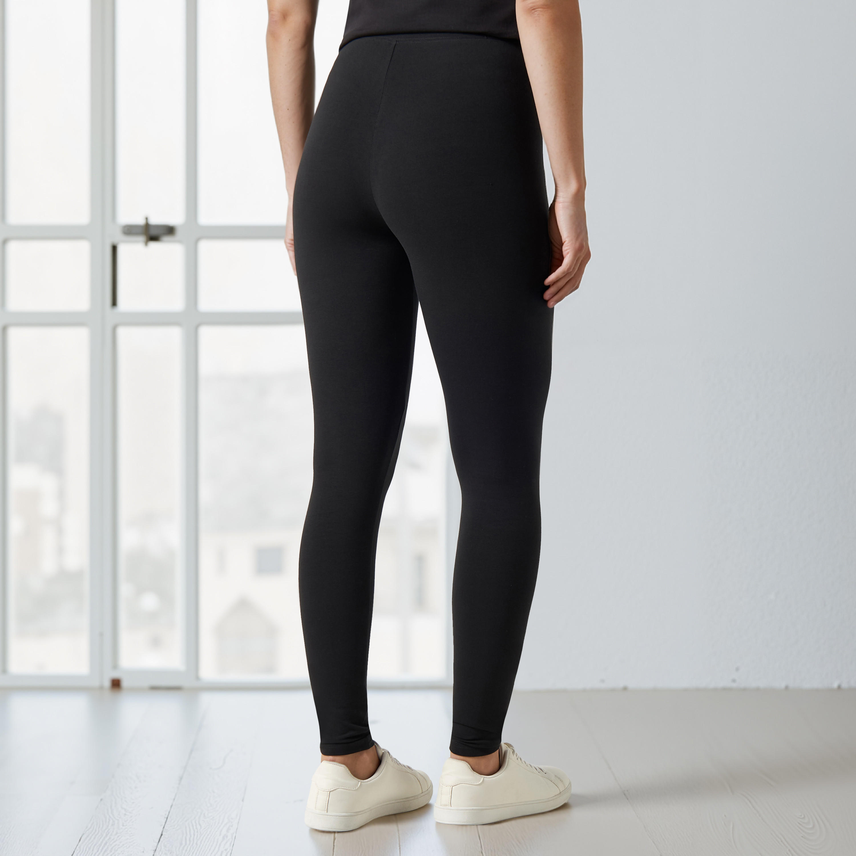 High Waist Full Length UltraStretch Cotton Leggings with FlexiComfort Waist-women-clothing-bottoms-leggings-image-3