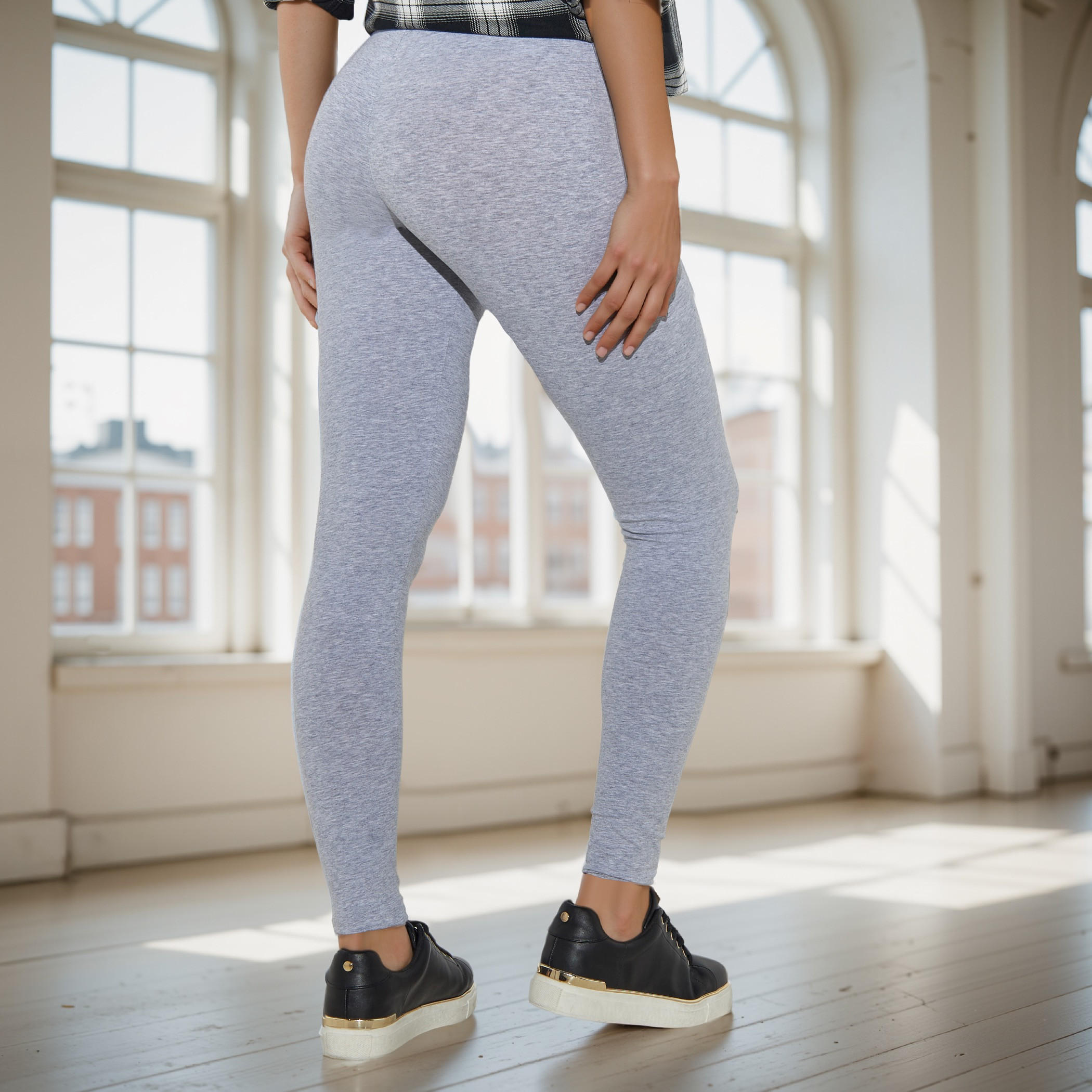 High Waist Full Length UltraStretch Cotton Leggings with FlexiComfort Waist-women-clothing-bottoms-leggings-image-3