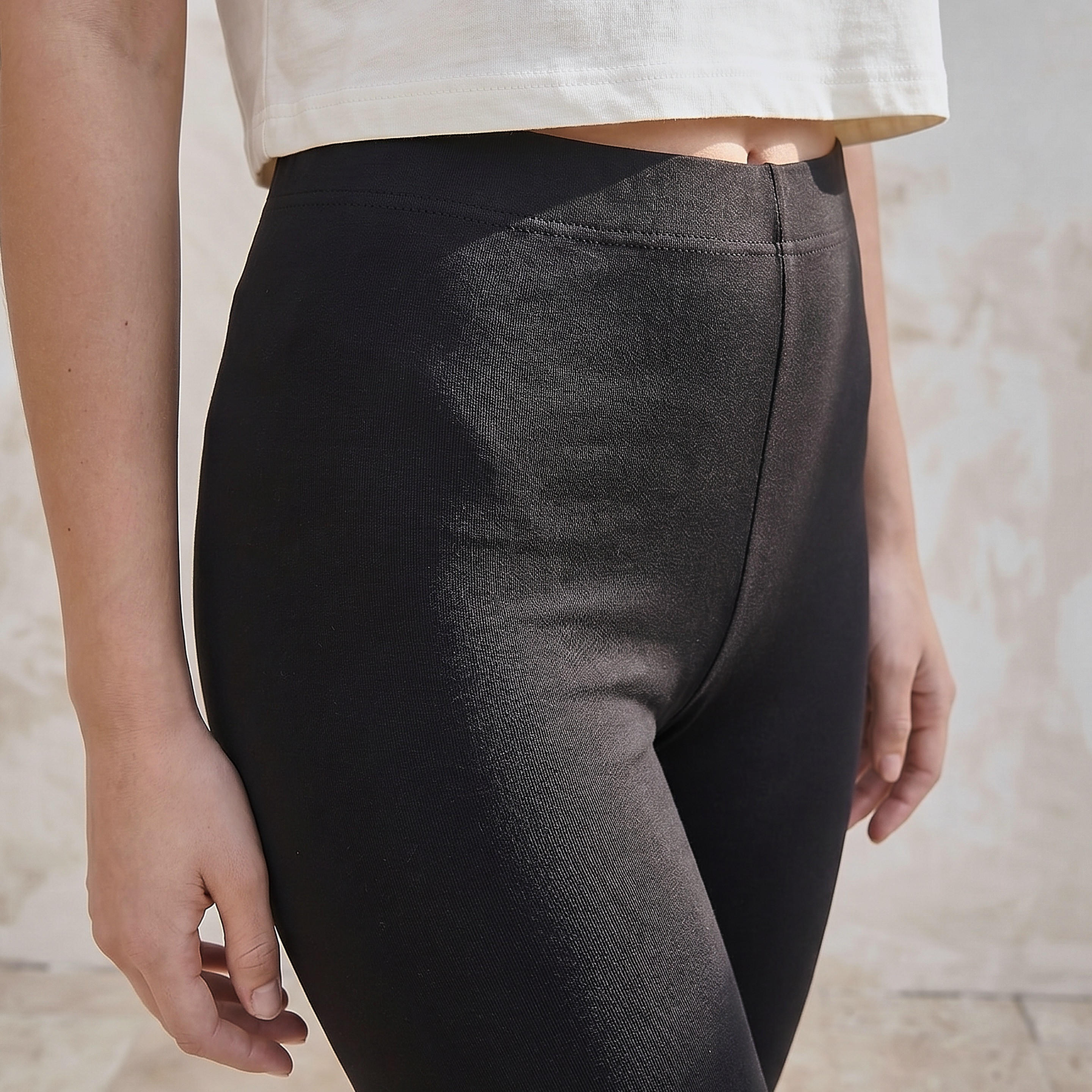 شورت ركوب الدراجات بتصميم فائق التمدد وخصر عالي مطاطي من سبلاش بيزيكس-women-clothing-leggings-image-4