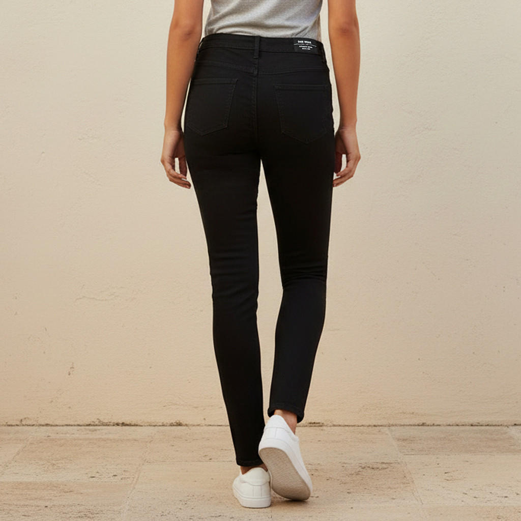 بنطلون جينز بقصة ضيقة وخصر متوسط-women-clothing-bottoms-jeans-image-4
