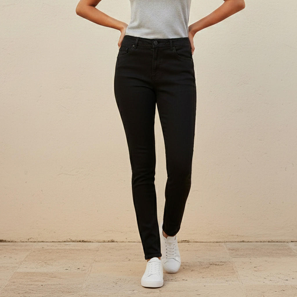 بنطلون جينز بقصة ضيقة وخصر متوسط-women-clothing-bottoms-jeans-image-5