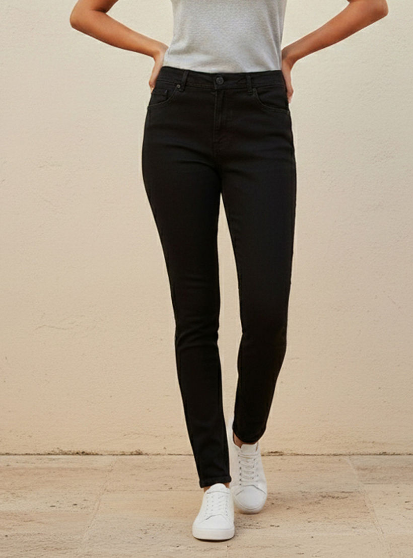بنطلون جينز بقصة ضيقة وخصر متوسط-women-clothing-bottoms-jeans-image-5