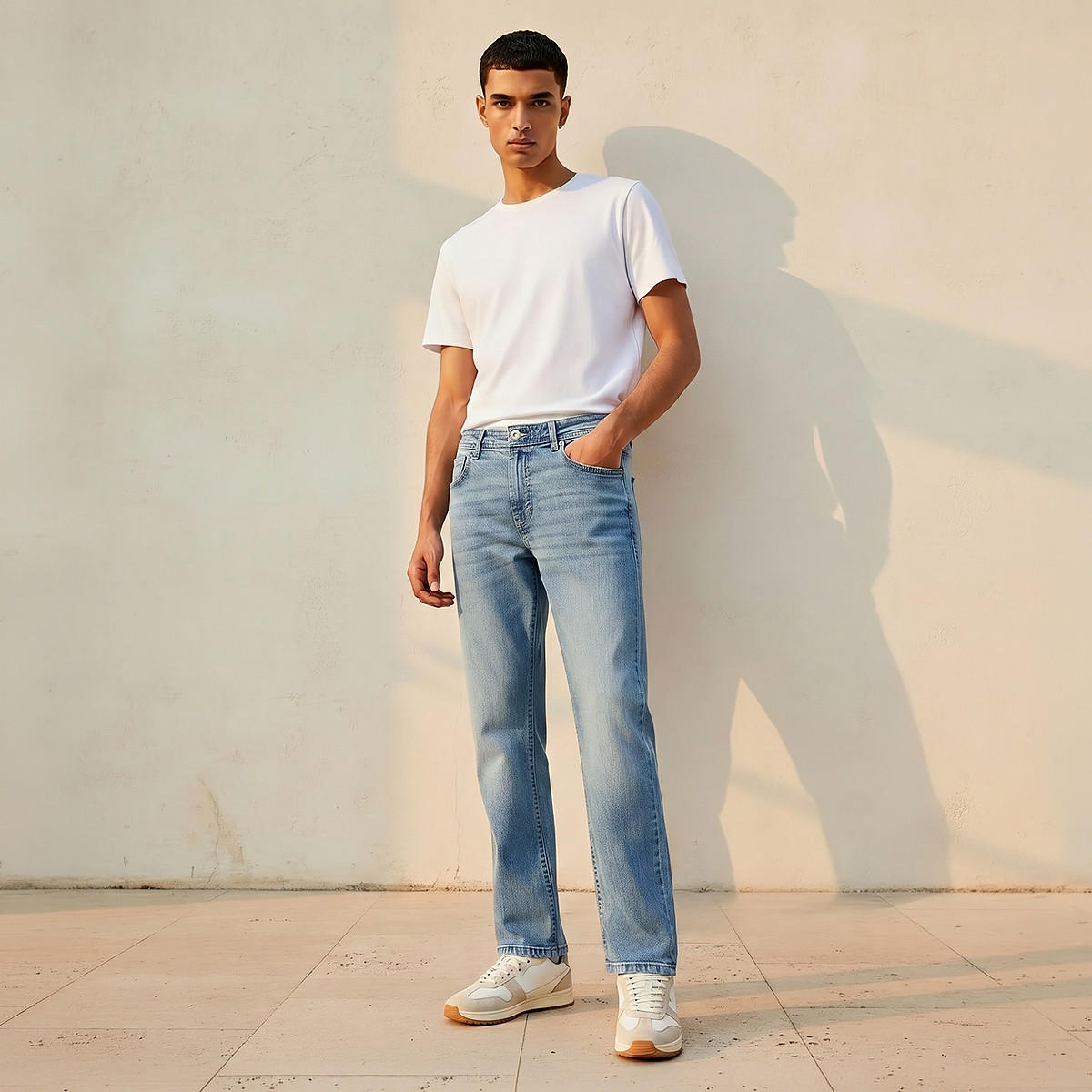 بنطلون جينز رجالي بقصة مستقيمة وخصر عالي-men-clothing-jeans-image-3