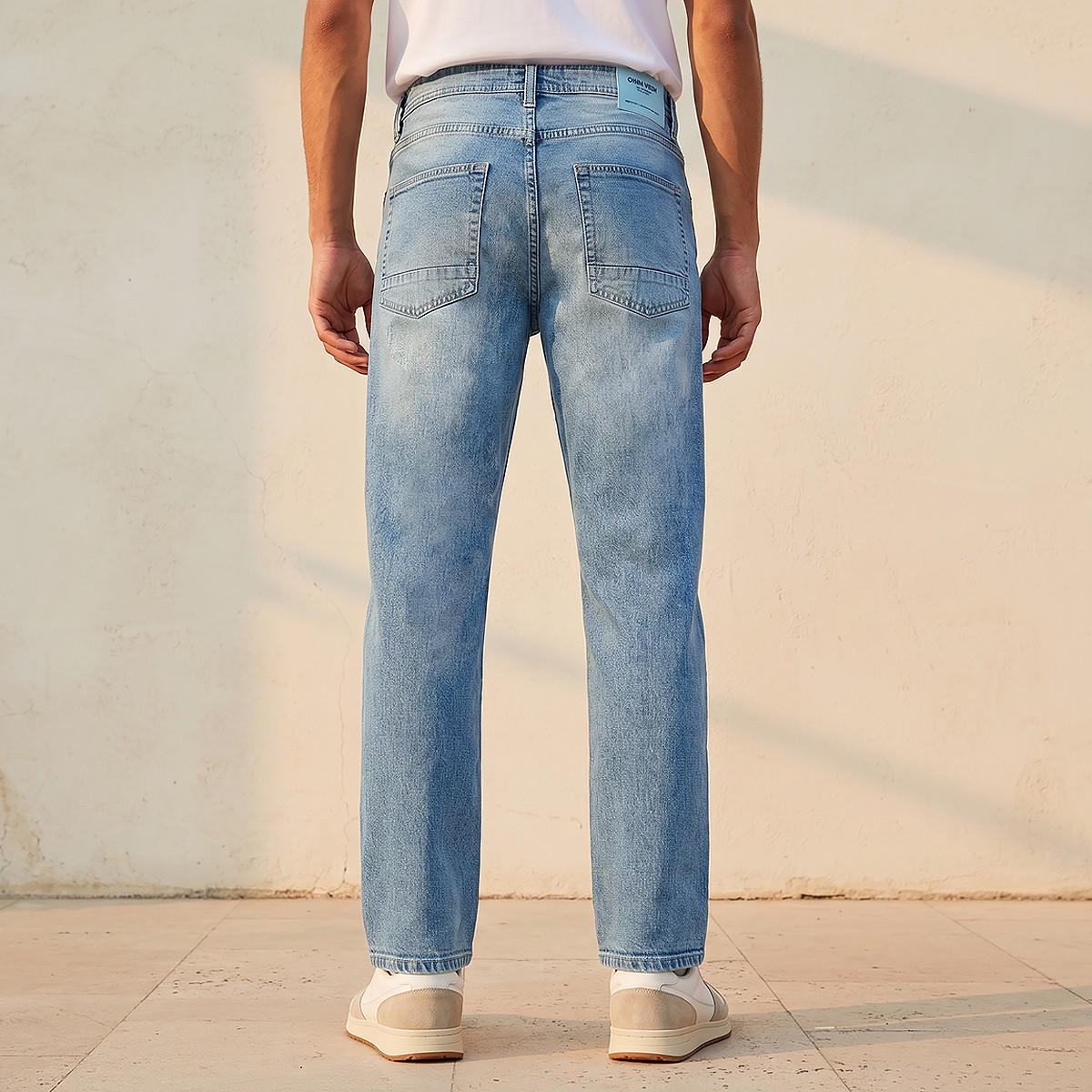 بنطلون جينز رجالي بقصة مستقيمة وخصر عالي-men-clothing-jeans-image-4