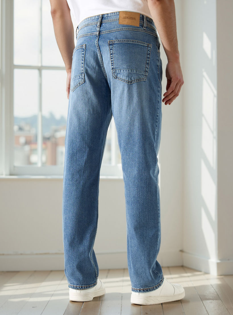 بنطلون جينز رجالي بقصة مستقيمة وخصر عالي-men-clothing-jeans-image-3