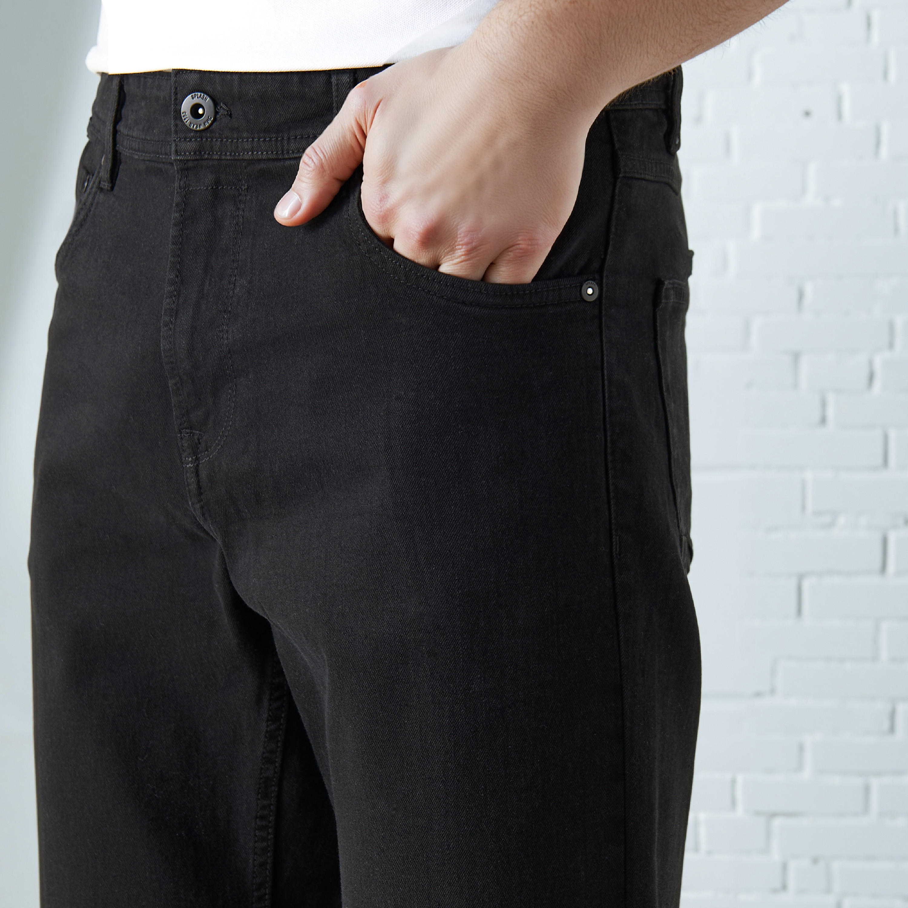بنطلون جينز رجالي بقصة مستقيمة وخصر عالي-men-clothing-jeans-image-4