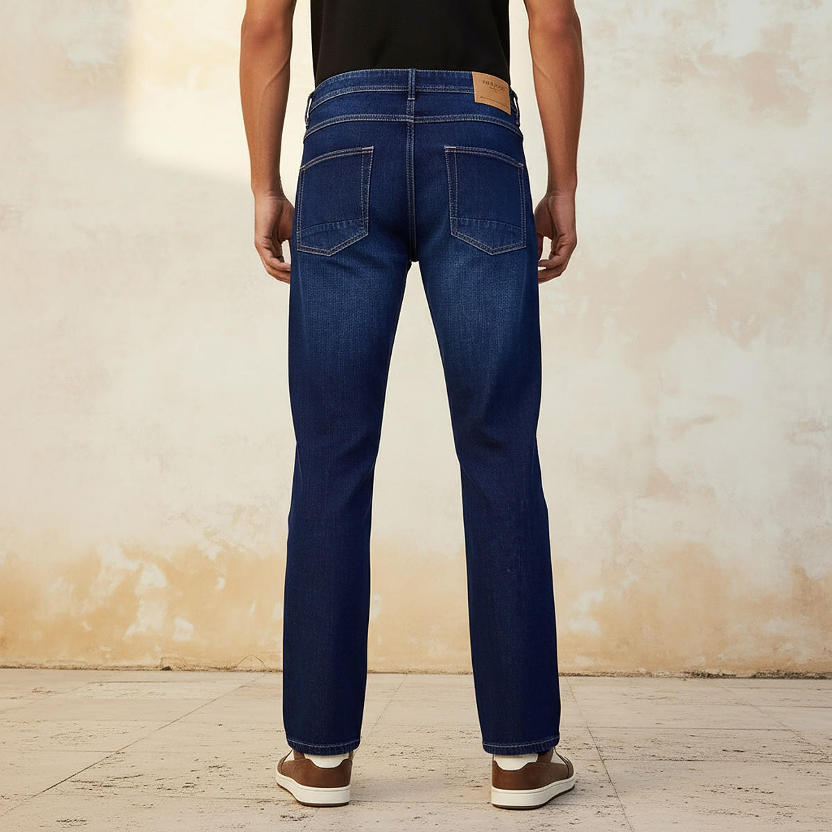 بنطلون جينز رجالي بقصة مستقيمة وخصر عالي-men-clothing-jeans-image-4