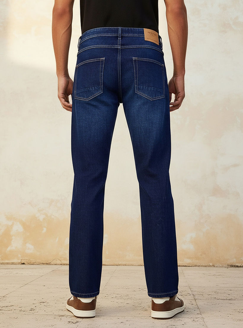 بنطلون جينز رجالي بقصة مستقيمة وخصر عالي-men-clothing-jeans-image-4