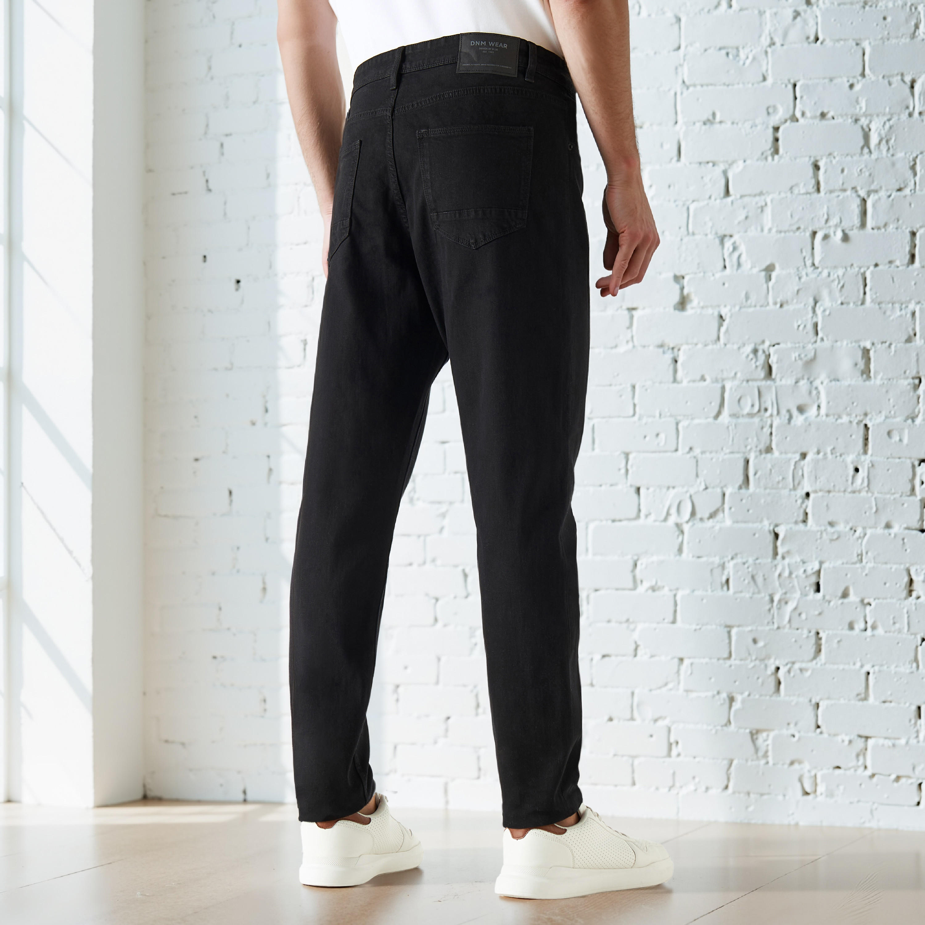 Tapered Fit Jeans with Pockets-men-clothing-jeans-image-3