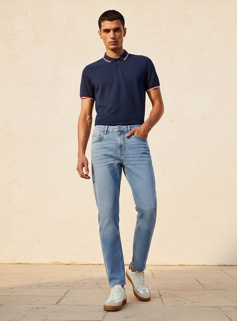 بنطلون جينز بقصة مدببة وجيوب-men-clothing-jeans-image-3