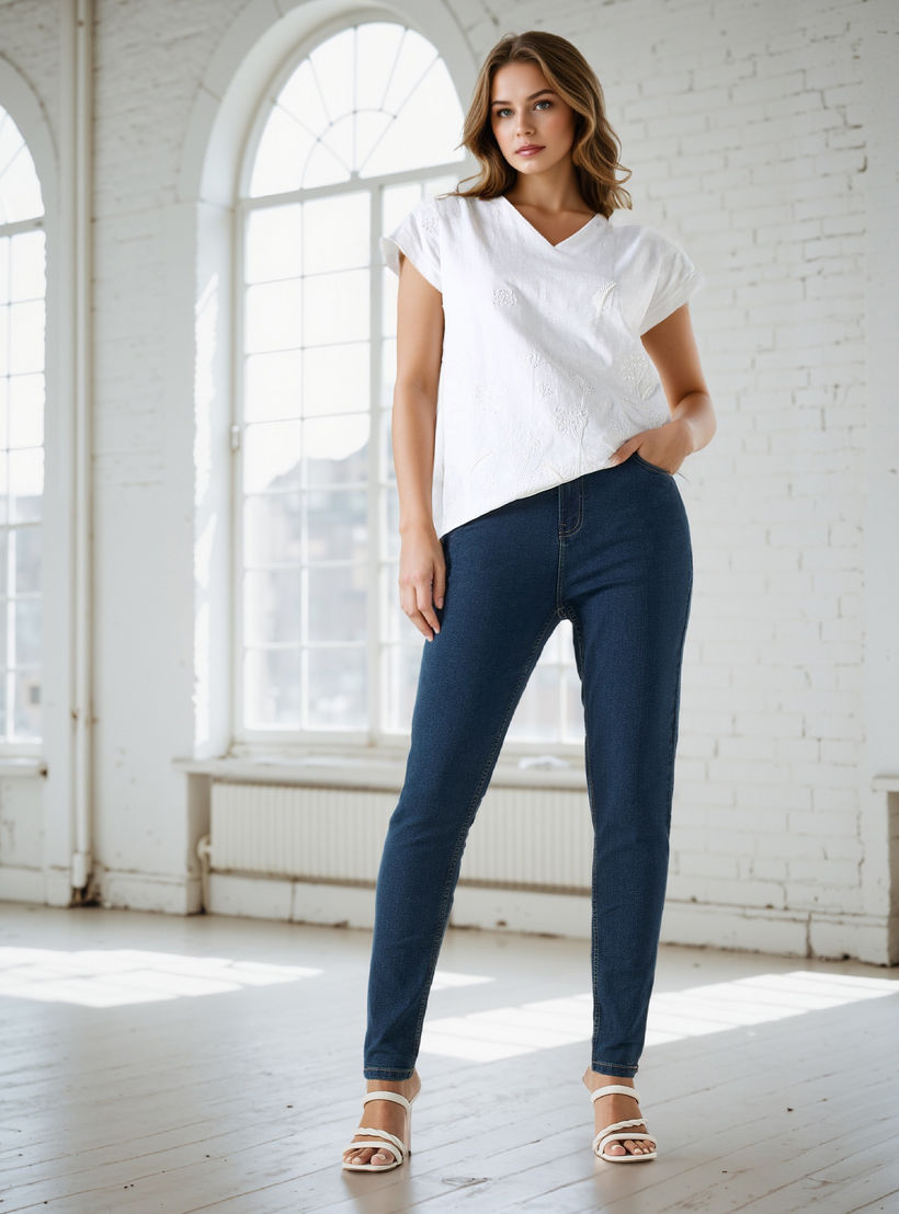 بنطلون جينز بقصّة سكيني وجيوب-women-clothing-bottoms-jeans-image-2