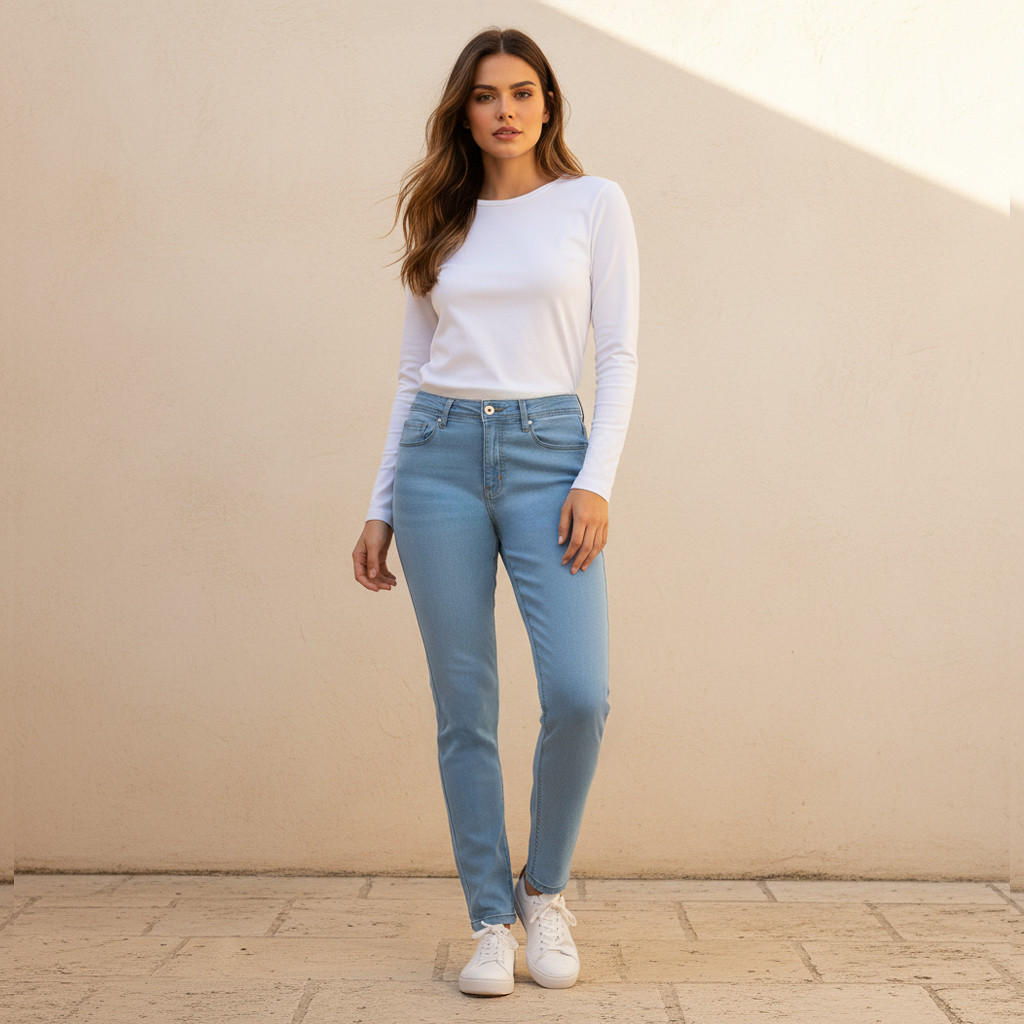 بنطلون جينز بقصّة سكيني وجيوب-women-clothing-bottoms-jeans-image-2