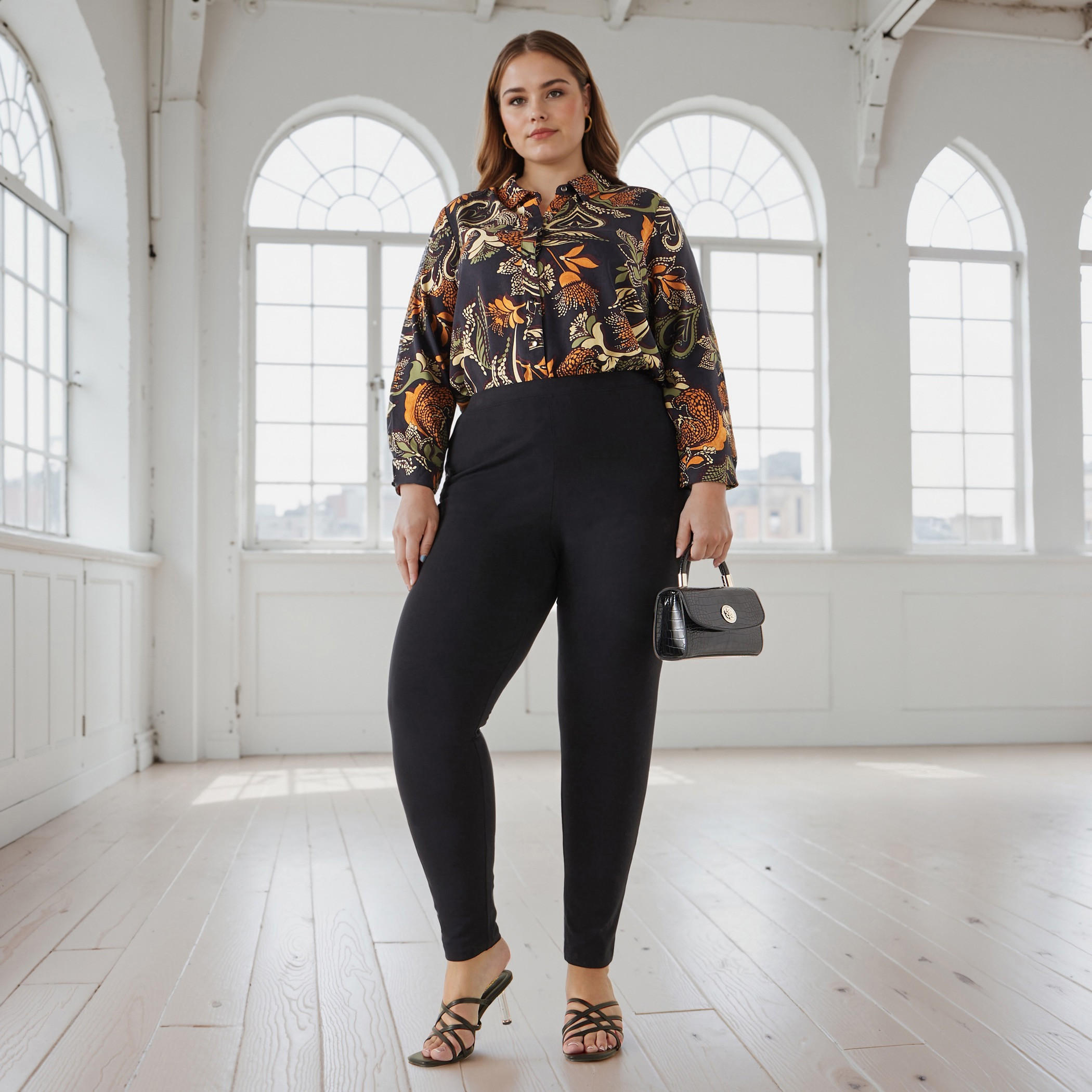 ليقنز للمقاسات الكبيرة بخصر مرن وطول كامل من أولا بوبكن-women-clothing-bottoms-leggings-image-2