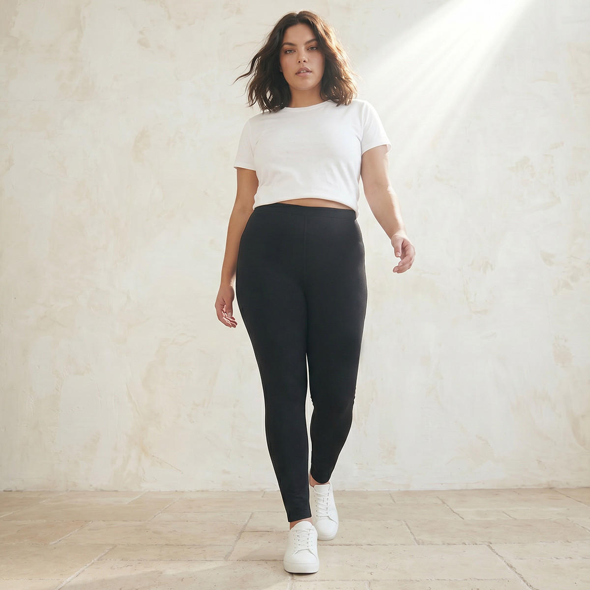 بنطلون ليقنز أولا بوبكن مقاس كبير بخصر مطاطي -women-clothing-leggings-image-3