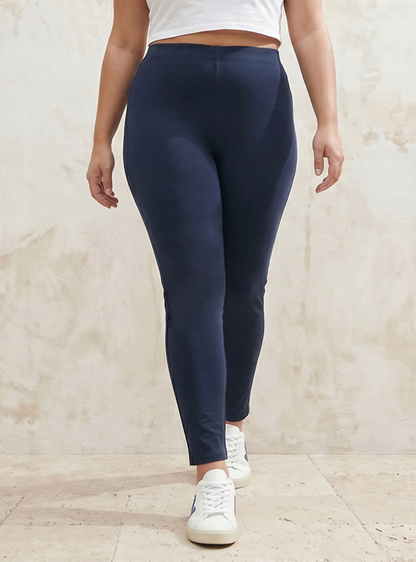 بنطلون ليقنز أولا بوبكن مقاس كبير بخصر مطاطي -women-clothing-leggings-image-1