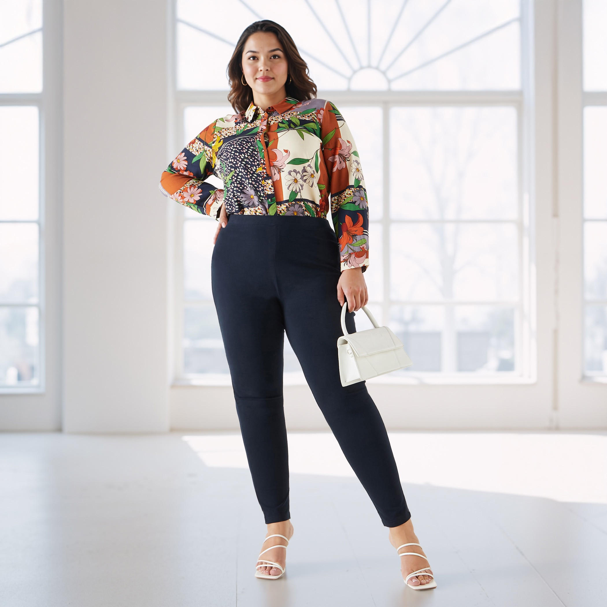 بنطلون ليقنز مقاس كبير بخصر مطاطي من أولا بوبكن-women-clothing-bottoms-leggings-image-3
