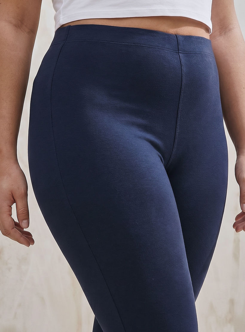 بنطلون ليقنز أولا بوبكن مقاس كبير بخصر مطاطي -women-clothing-leggings-image-2