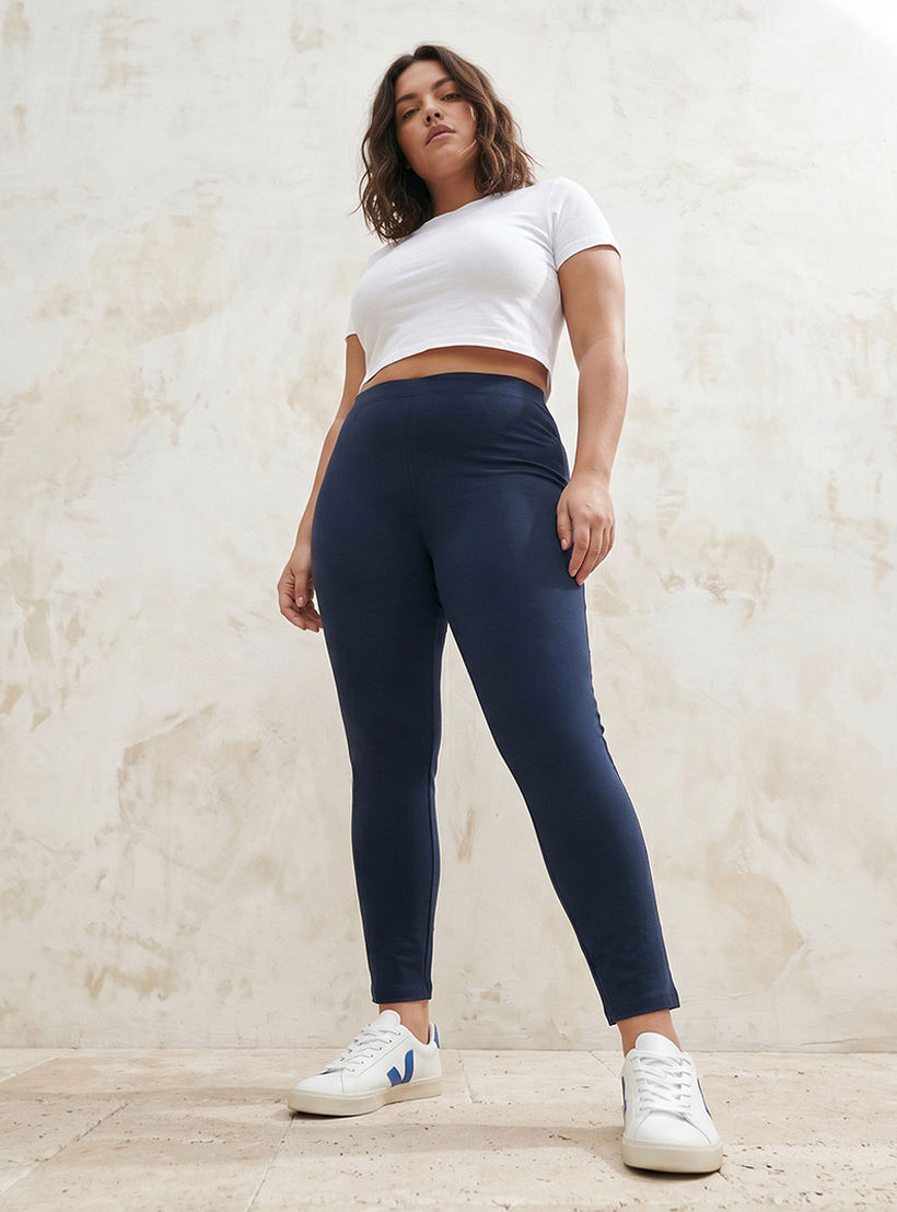 بنطلون ليقنز أولا بوبكن مقاس كبير بخصر مطاطي -women-clothing-leggings-image-5