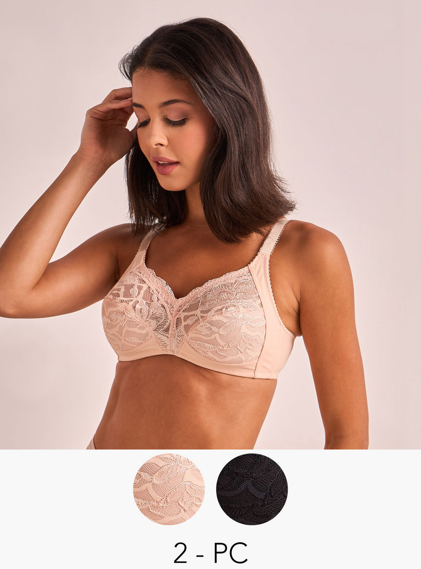 2-Pack Non-Wired Bra with Antibacterial Protection-women-clothing-lingerie-bras-image-1