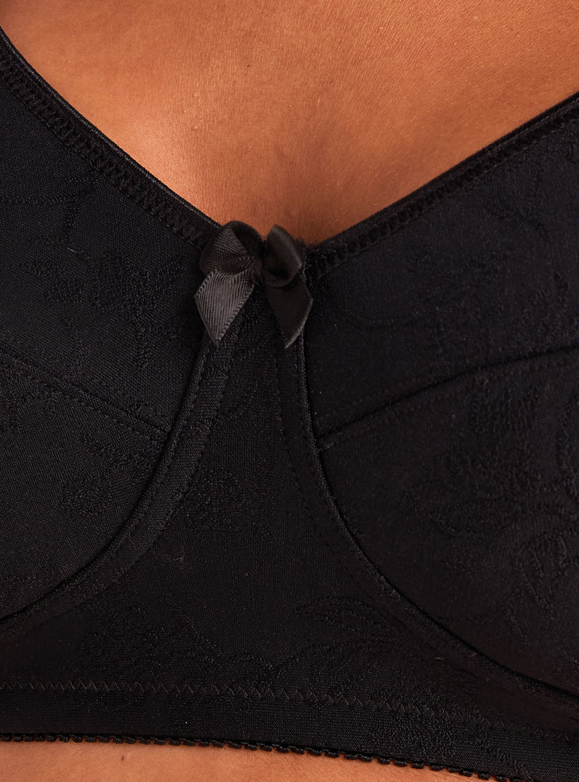 صدرية جاكار ببطانة خفيفة دون أسلاك-women-clothing-lingerie-bras-image-3