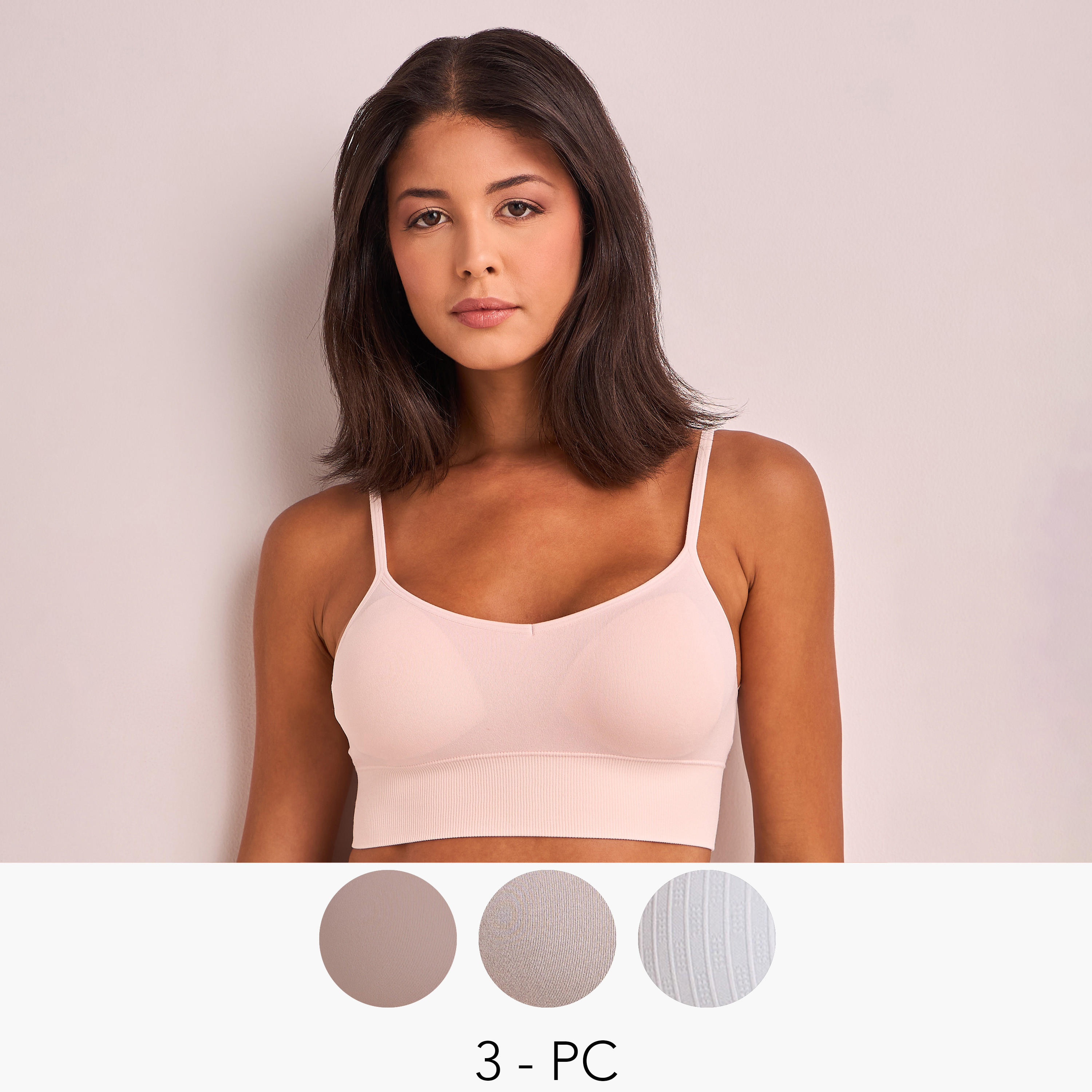 Splash Intimates 3-Pack Seamless Bralette with Antibacterial Protection-women-clothing-lingerie-bras-image-1