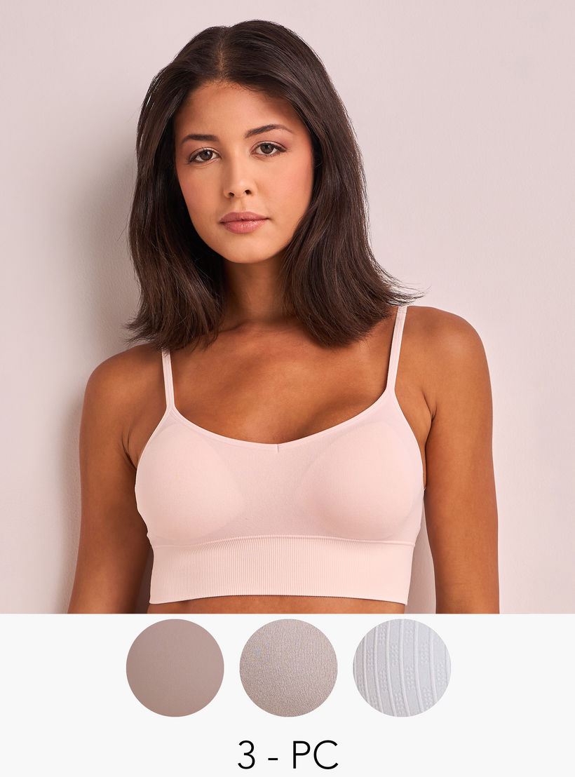 Splash Intimates 3-Pack Seamless Bralette with Antibacterial Protection-women-clothing-lingerie-bras-image-1