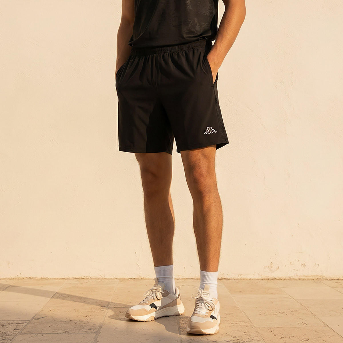 Kappa Men Elasticated Waist Shorts-men-clothing-bottoms-shorts-image-1