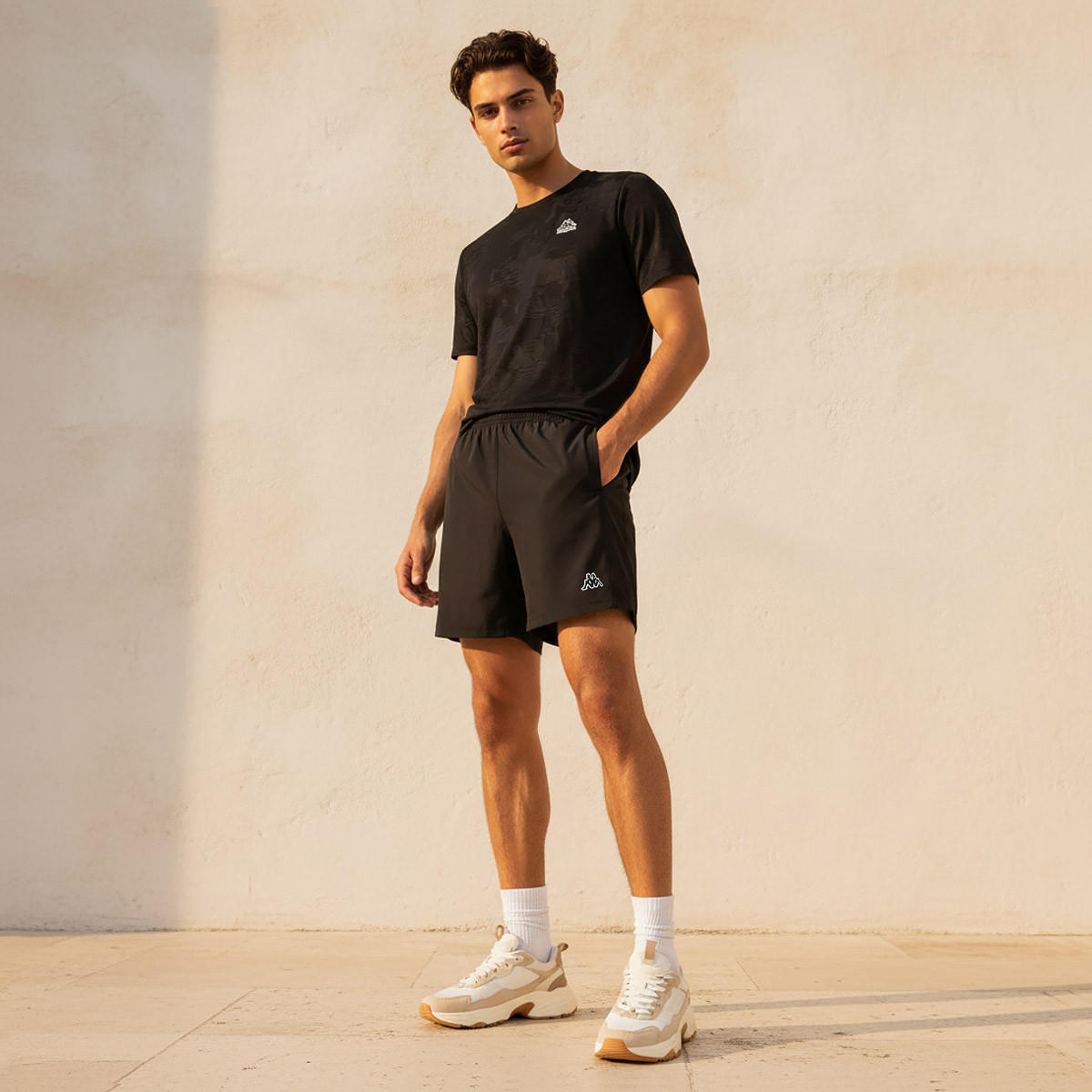 Kappa Men Elasticated Waist Shorts-men-clothing-bottoms-shorts-image-3