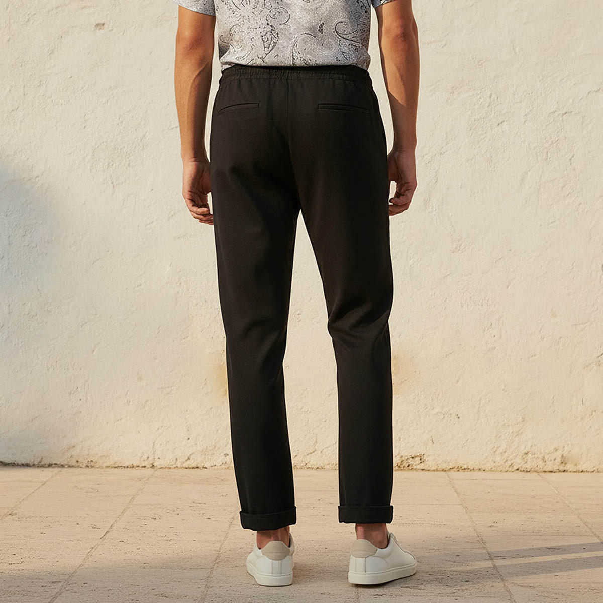 Men Regular Fit Textured Trousers-men-clothing-bottoms-trousersandchinos-trousers-image-4