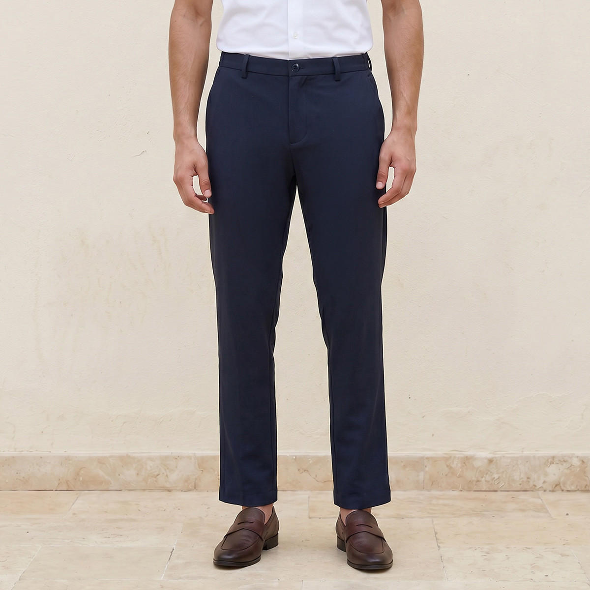 بنطلون رسمي بقصة عادية-men-clothing-bottoms-trousersandchinos-trousers-image-1