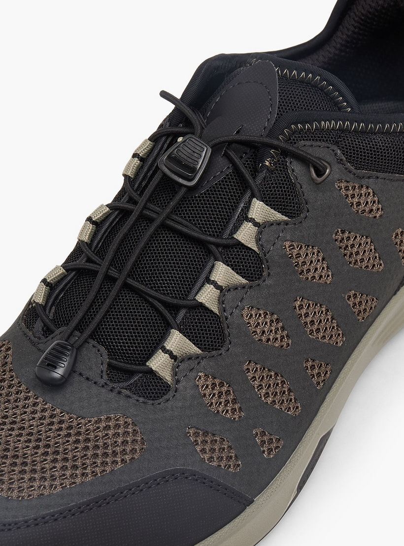 Ecco Men Textured Cord Lock Ankle Sneakers-men-shoes-sneakers-image-4