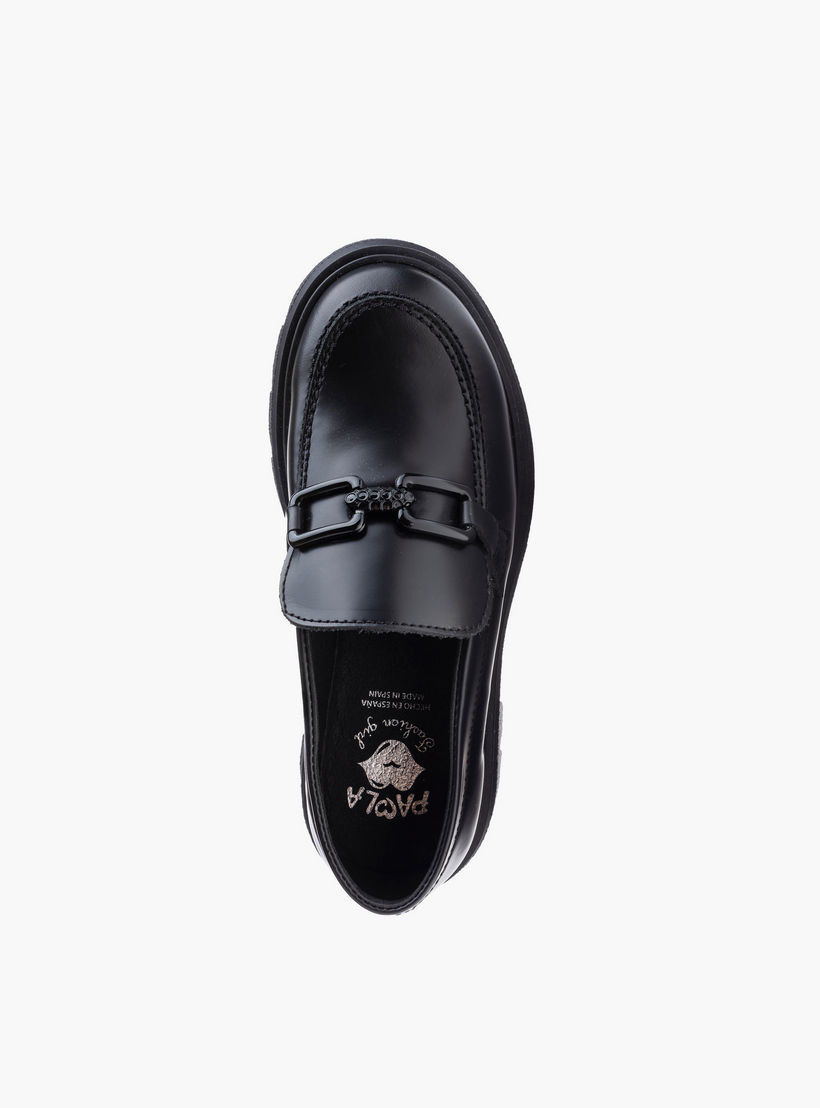 Pablosky Girls' Metal Accent Slip-On School Shoes - 873111-girls-shoes-schoolshoes-image-3