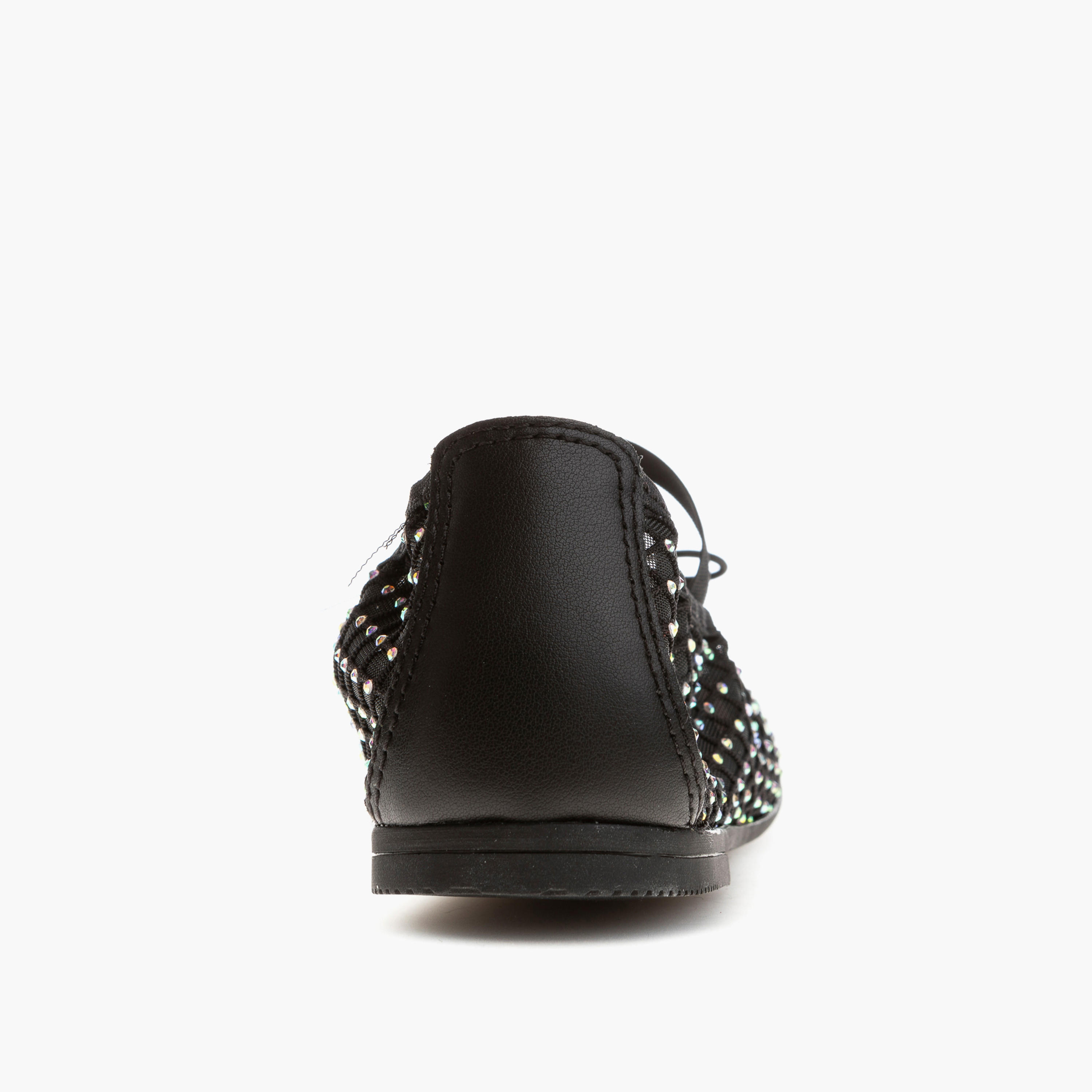 Pablosky Girls' Embellished Ballerina Shoes with Elasticated Strap-girls-shoes-ballerinas-image-3