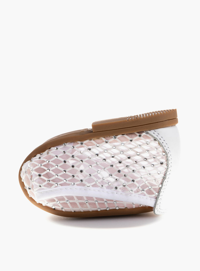 Pablosky Girls' Textured Slip-on Ballerina with Elastic Closure-girls-shoes-ballerinas-image-6