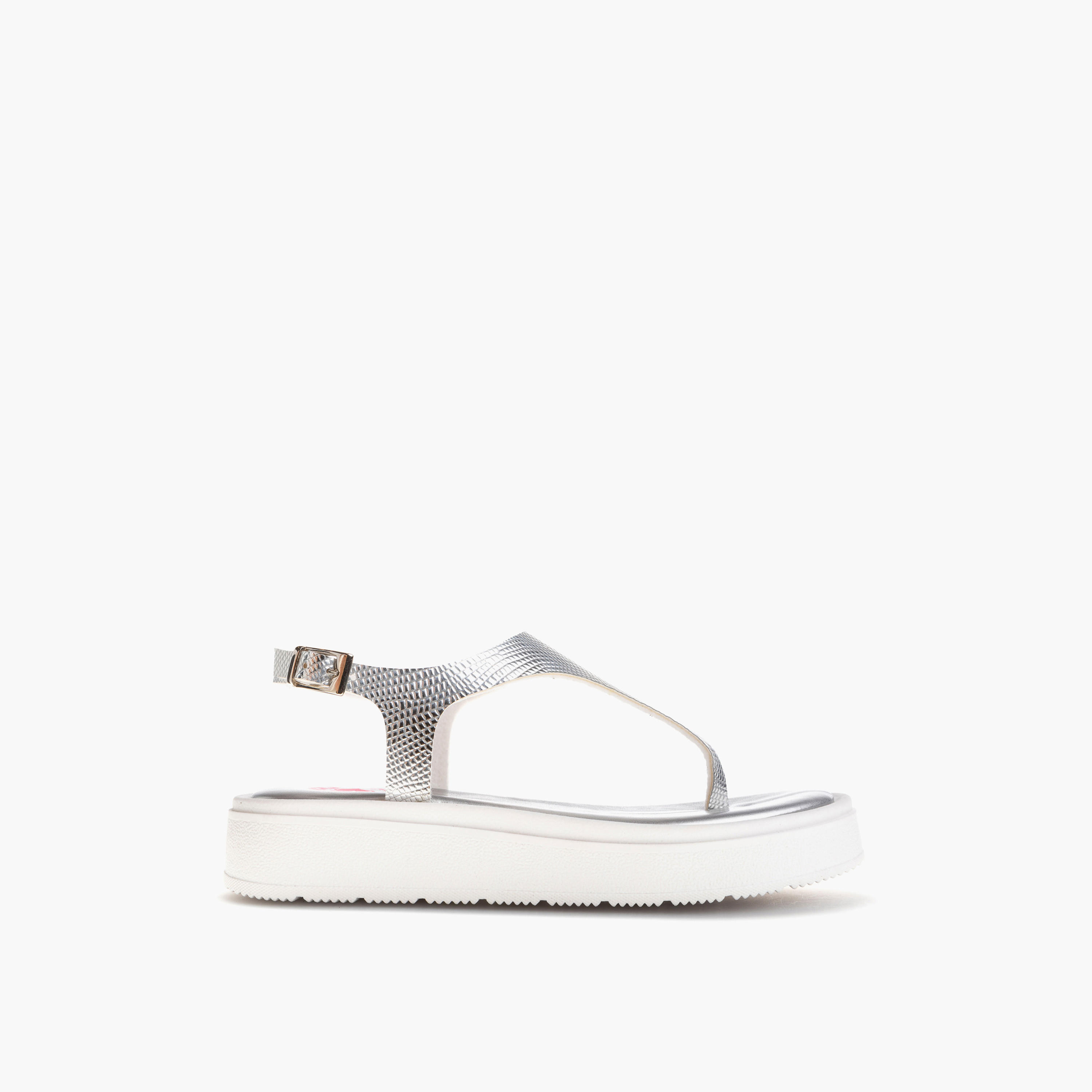 Pablosky Girls' Textured Sandals with Buckle Closure-girls-shoes-sandals-image-2