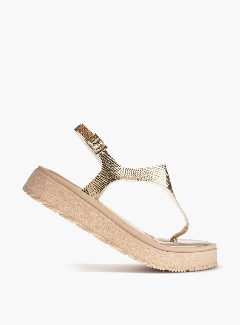 Pablosky Girls' Textured Sandals with Buckle Closure-girls-shoes-sandals-image-5