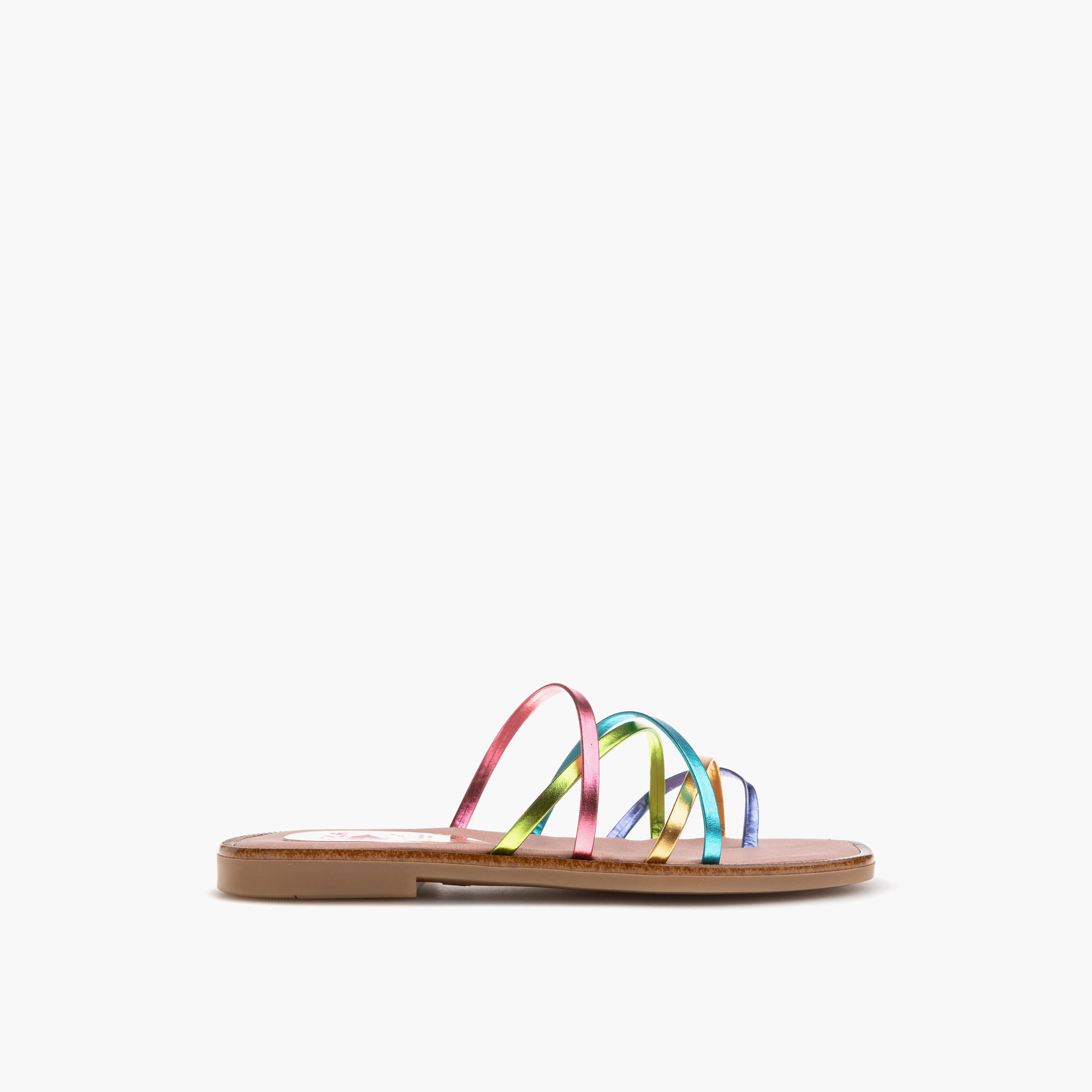 Pablosky Girls' Slip-On Cross Strap Sandals-girls-shoes-sandals-image-2