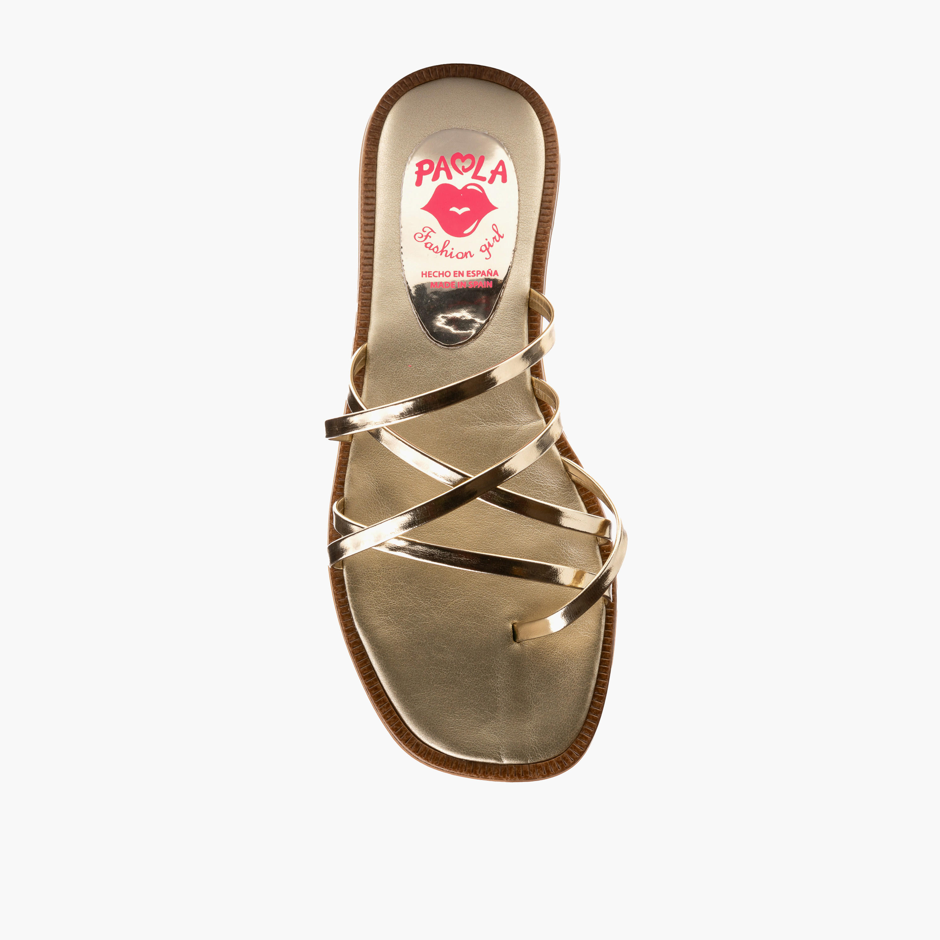 Pablosky Girls' Slip-On Cross Strap Sandals-girls-shoes-sandals-image-4