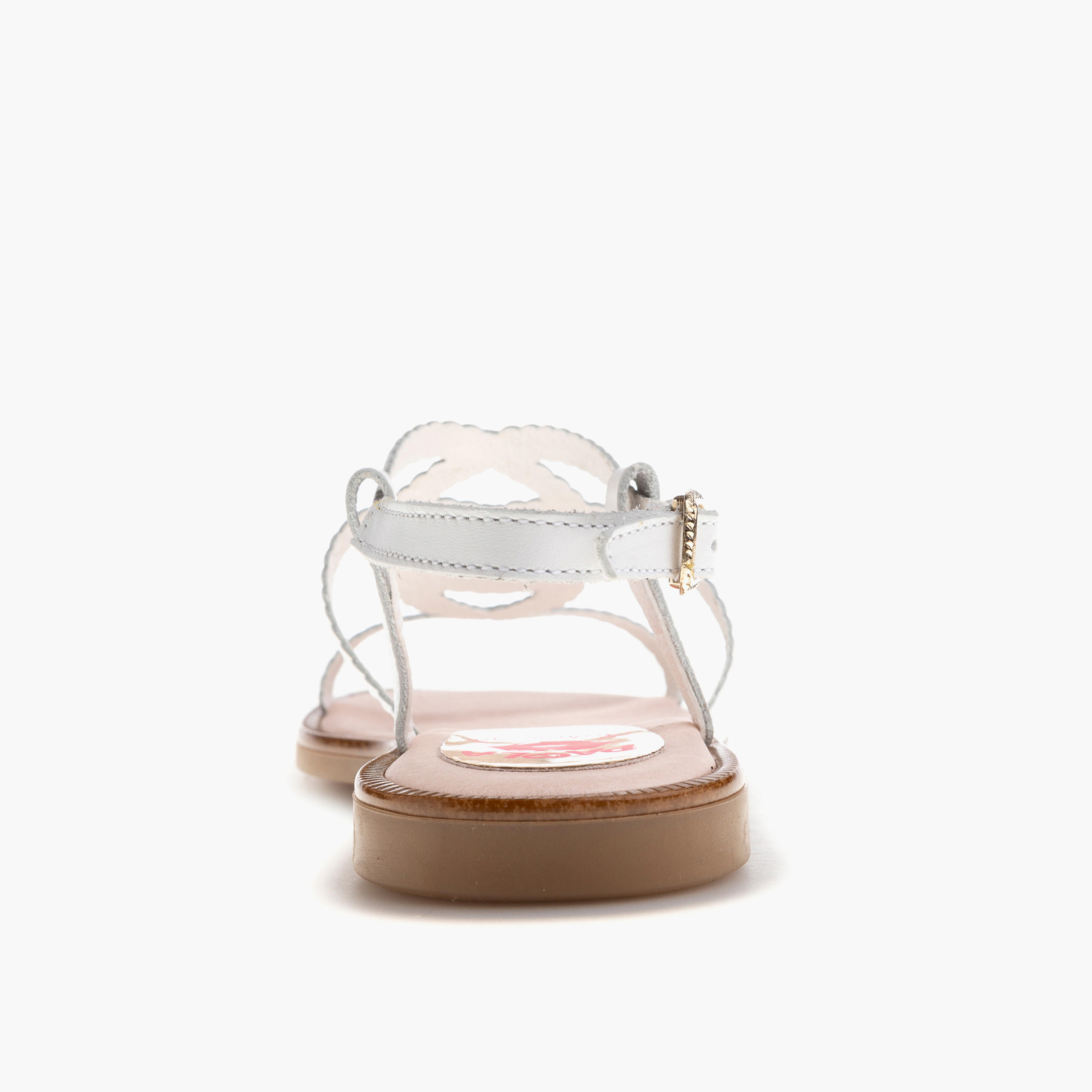 Pablosky Girls' Strap Sandals with Buckle Closure-girls-shoes-sandals-image-3
