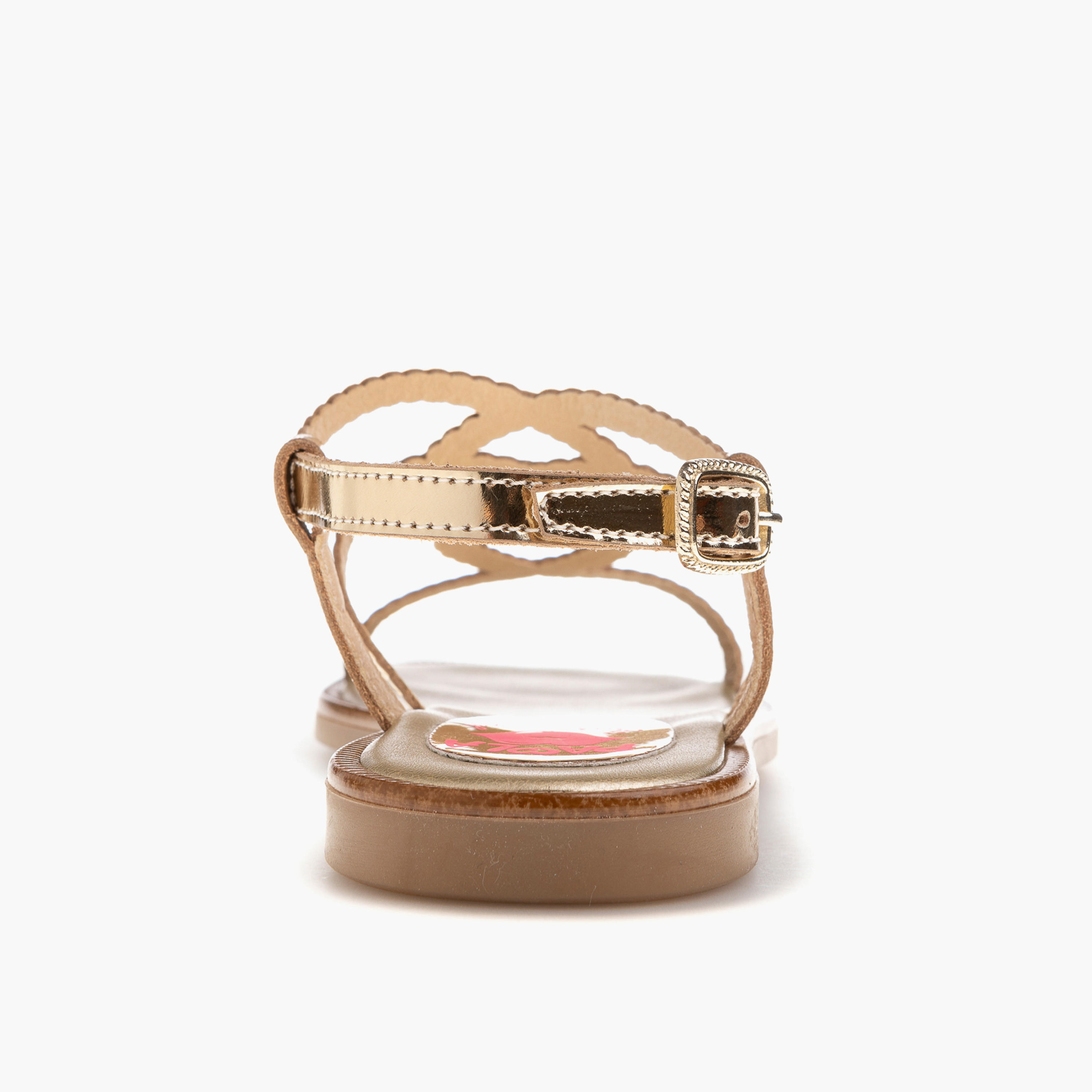 Pablosky Girls' Strap Sandals with Buckle Closure-girls-shoes-sandals-image-3